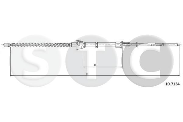 Cavo comando, freno stazionamento STC T483736