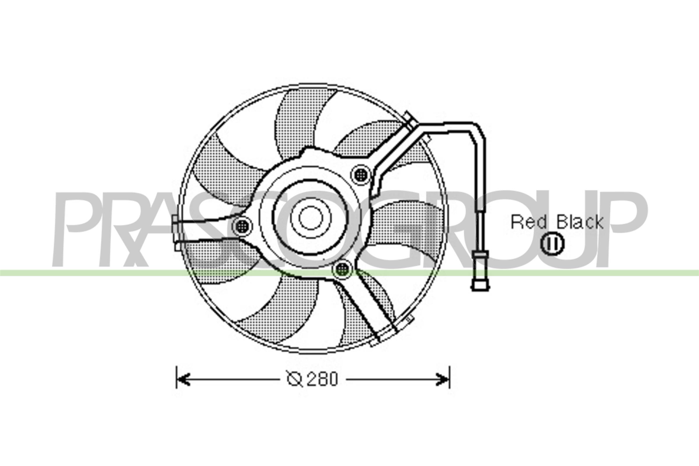 Ventola, raffreddamento motore PRASCO AD017F001