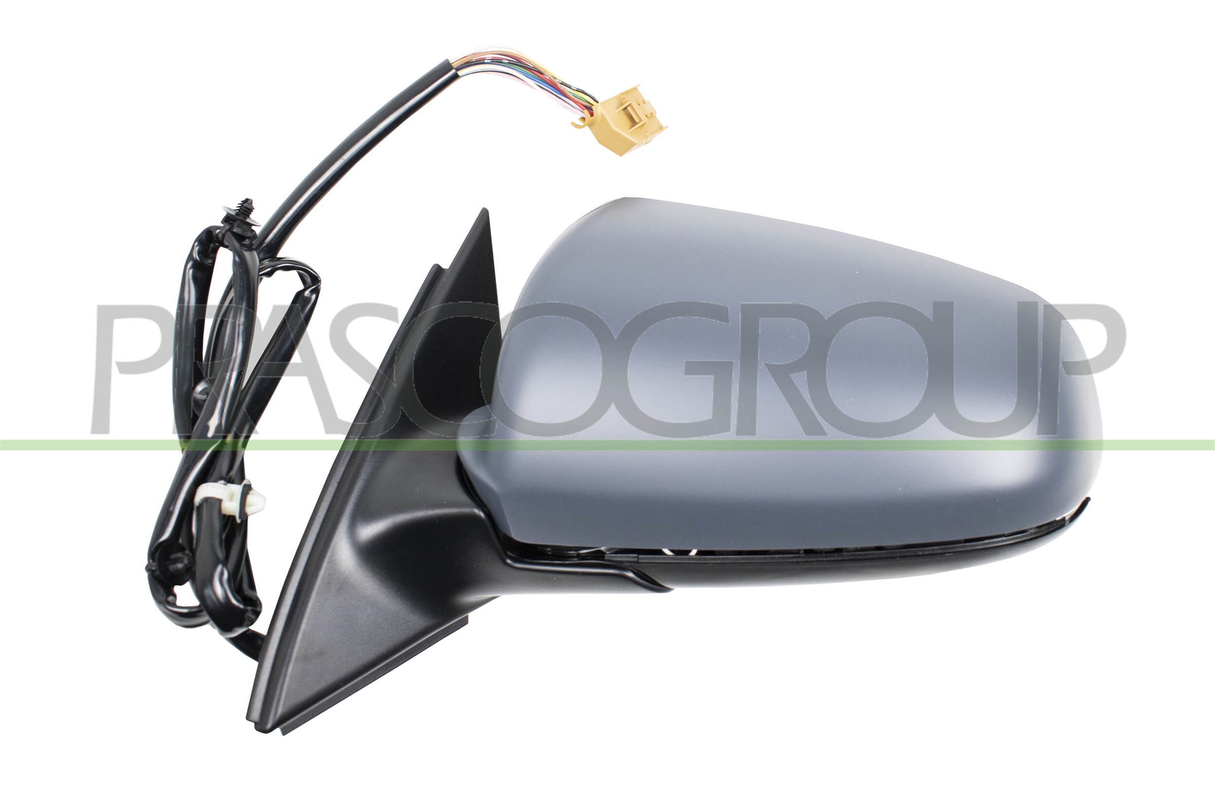 RETROVISORE DESTRO ELETTRICO-TERMICO CON PRIMER-CHIUDIBILE-CON MEMORIA-ASFERICO/CROMATO-16H14P