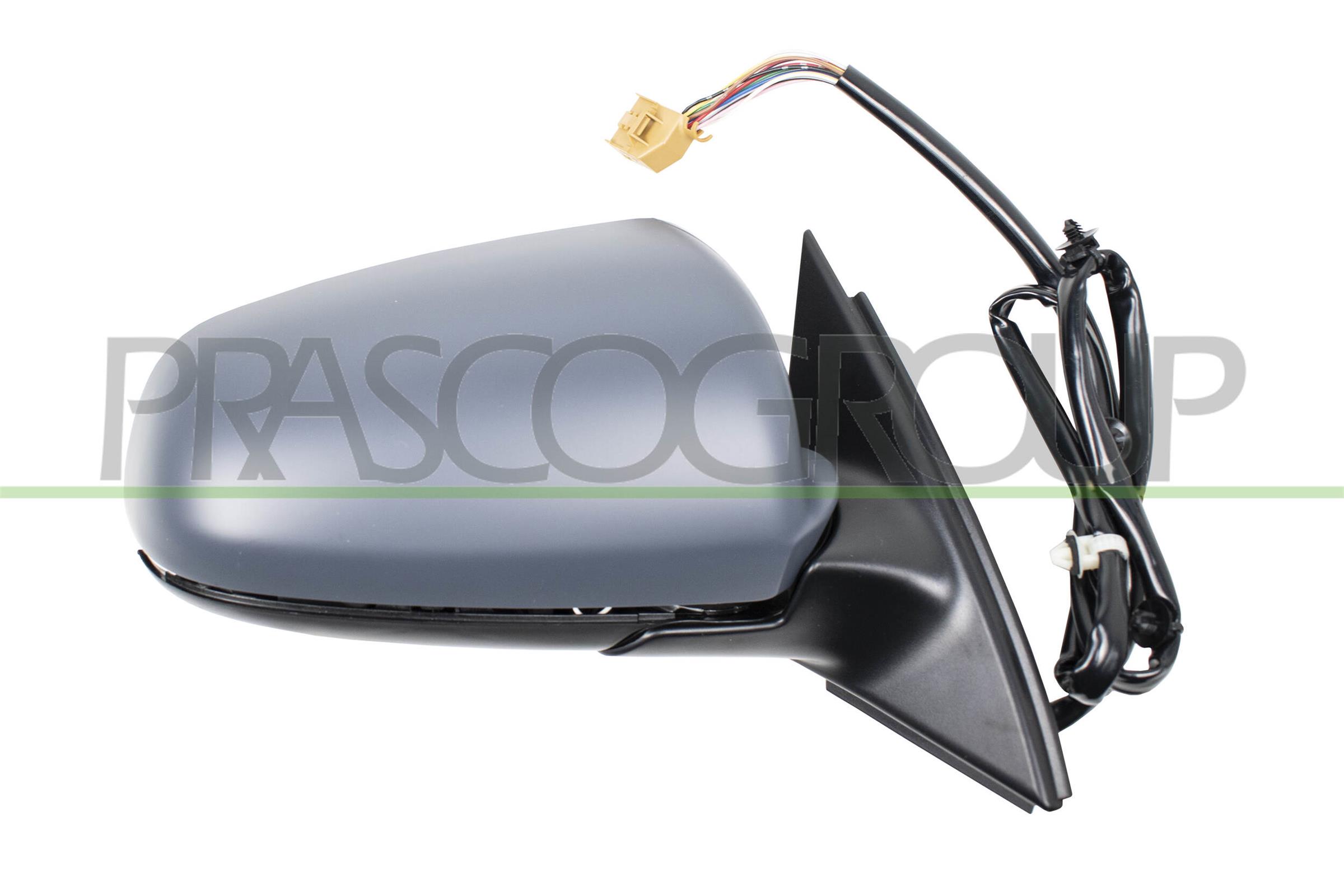 RETROVISORE SINISTRO ELETTRICO-TERMICO CON PRIMER-CHIUDIBILE-CON MEMORIA-ASFERICO/CROMATO-16H14P