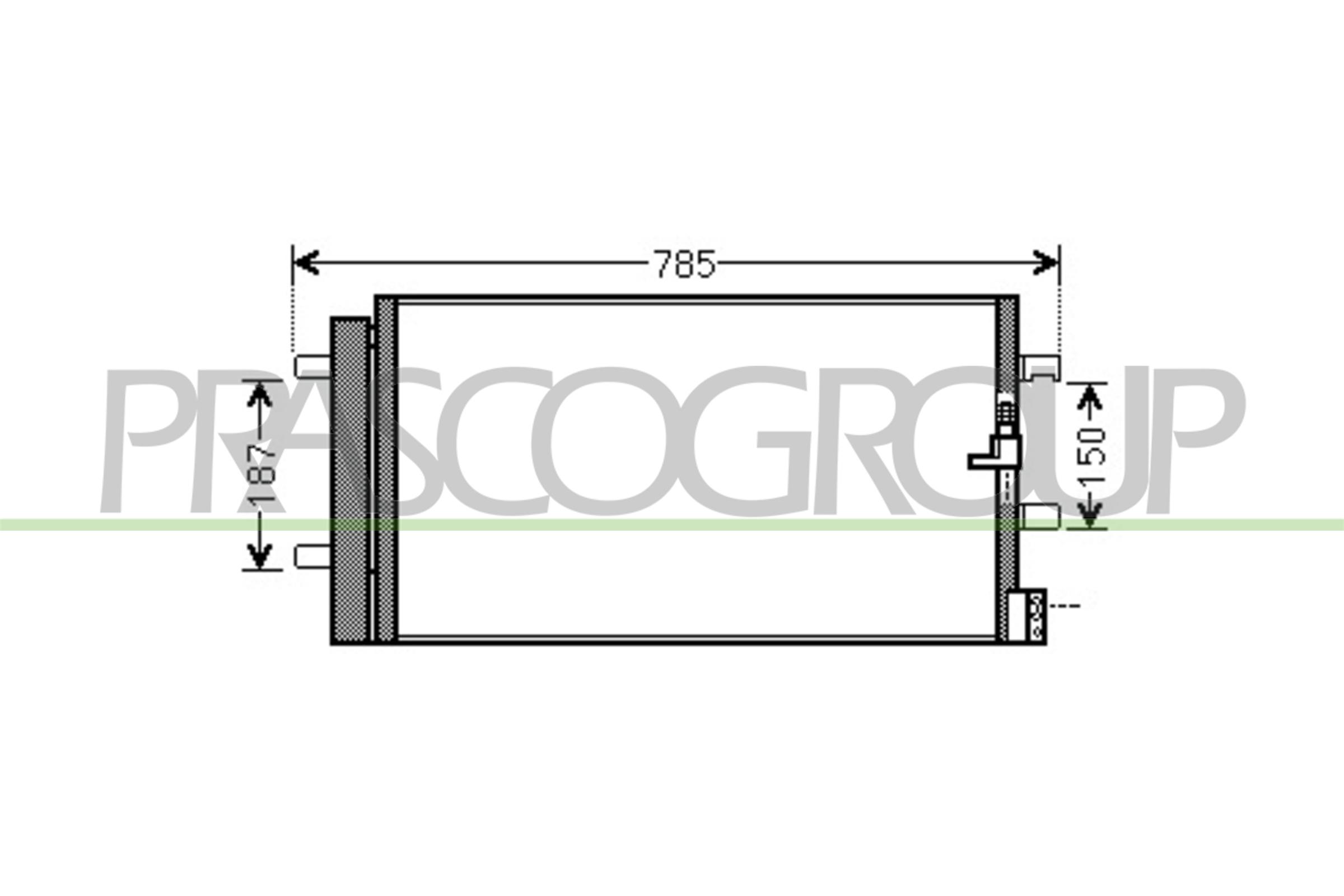 Condensatore, climatizzatore PRASCO AD025C001