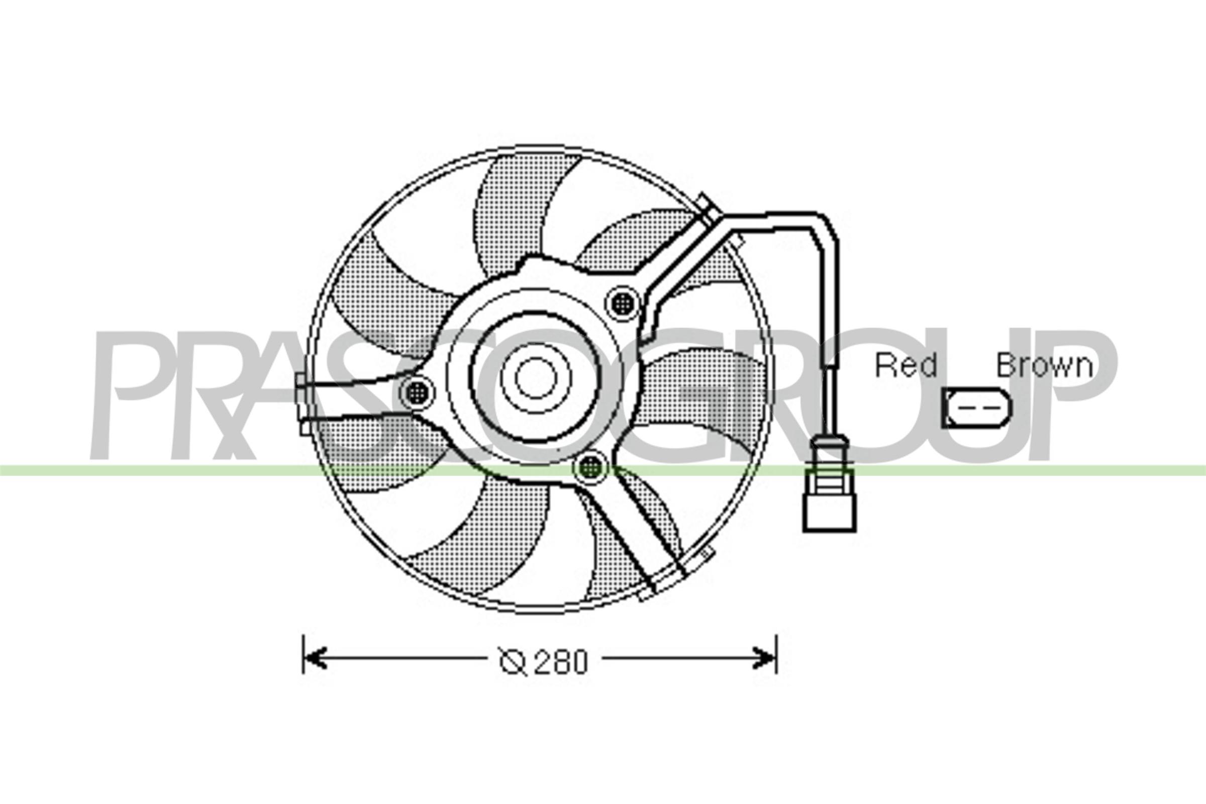 Ventola, raffreddamento motore PRASCO AD032F004