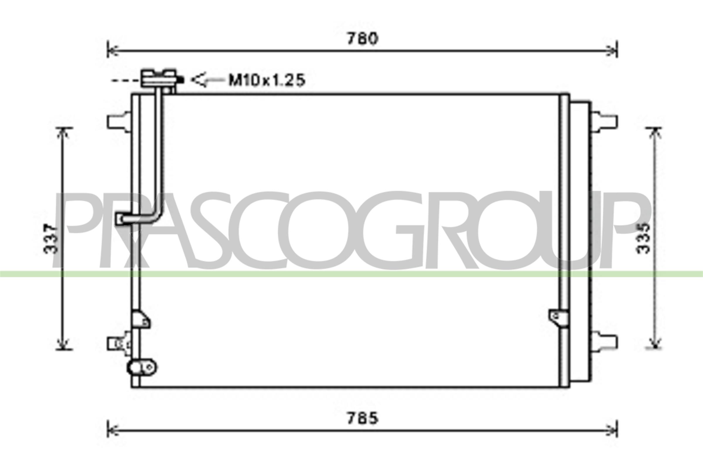 Condensatore, climatizzatore PRASCO AD064C001