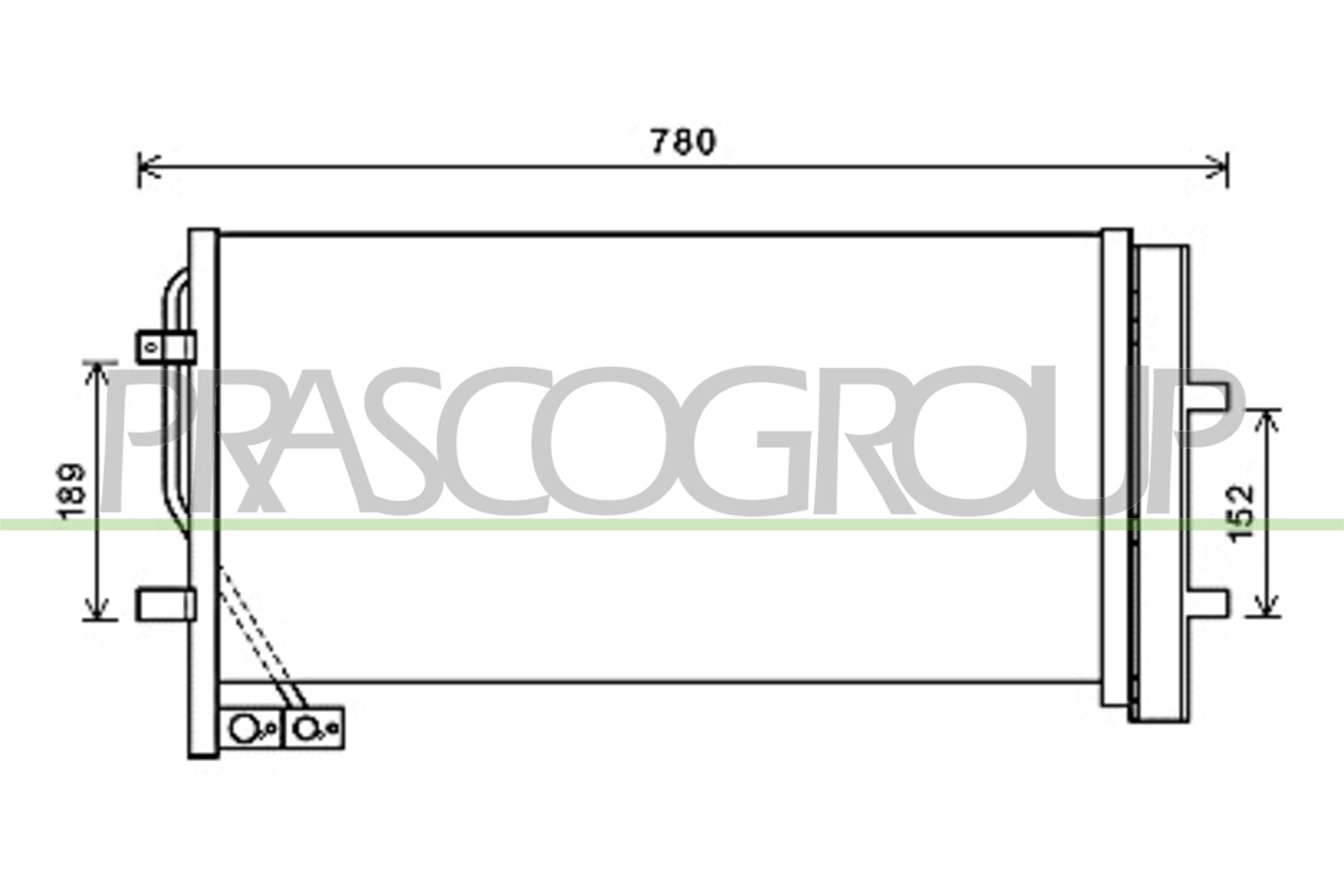 Condensatore, climatizzatore PRASCO AD810C001