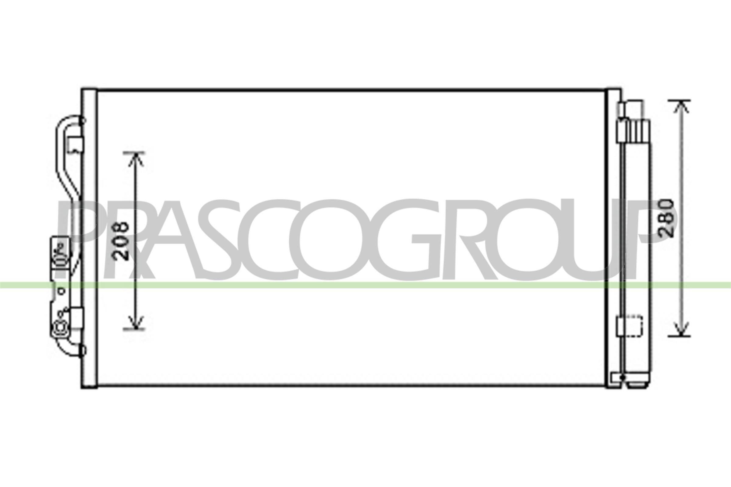 Condensatore, climatizzatore PRASCO BM028C001