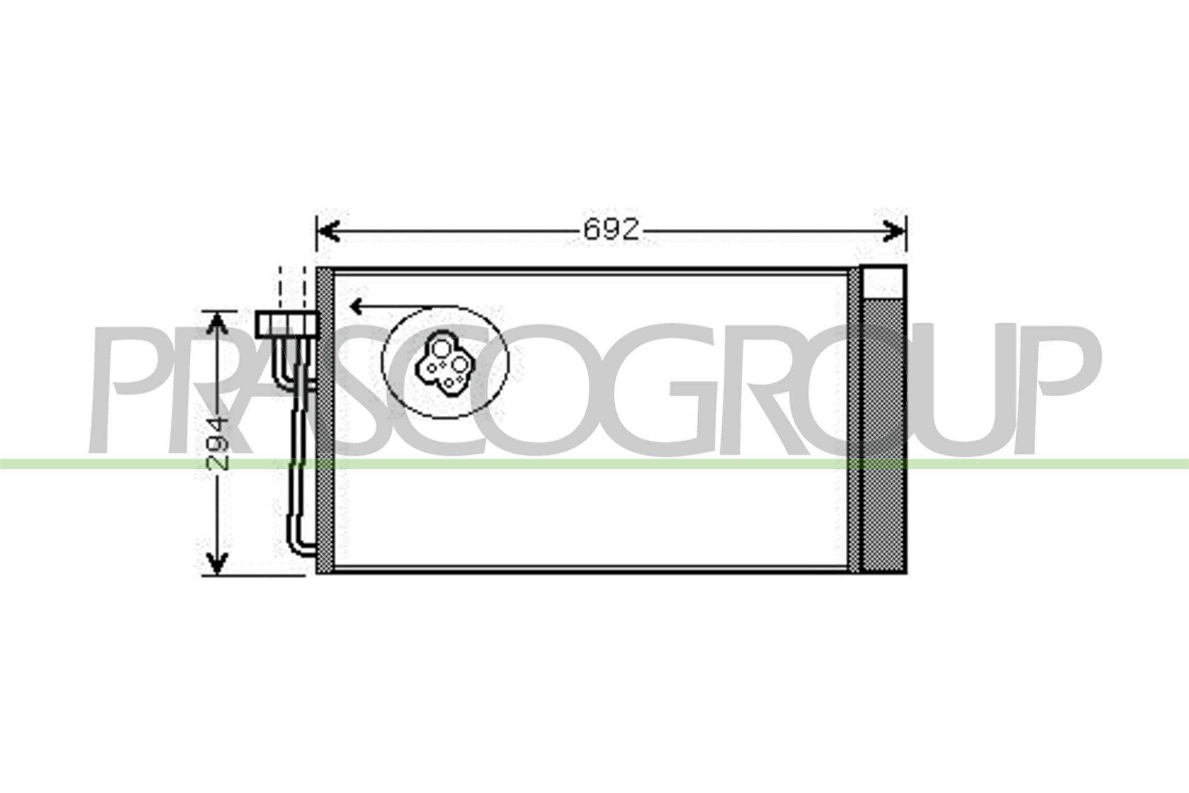 Condensatore, climatizzatore PRASCO BM046C002
