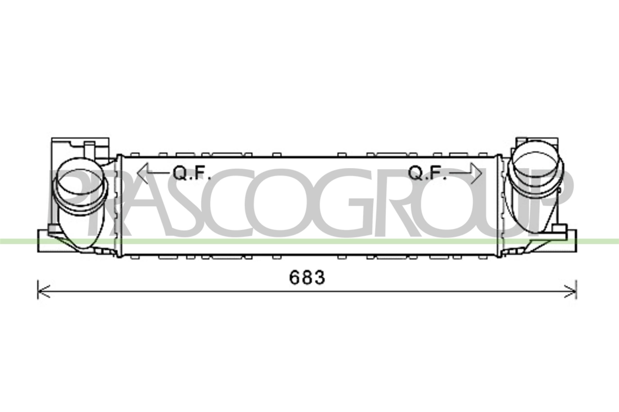 Intercooler PRASCO BM123N001