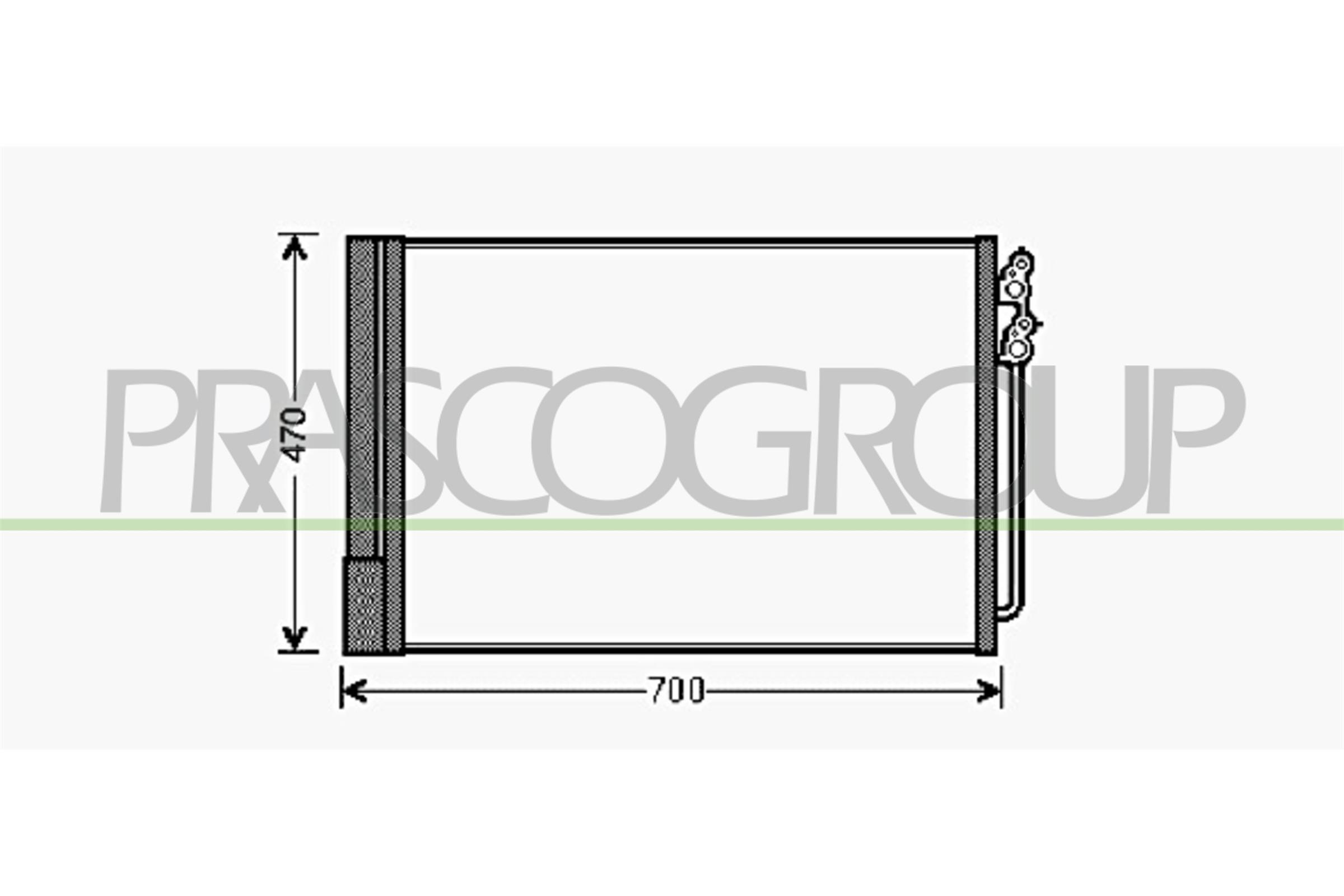 Condensatore, climatizzatore PRASCO BM500C003