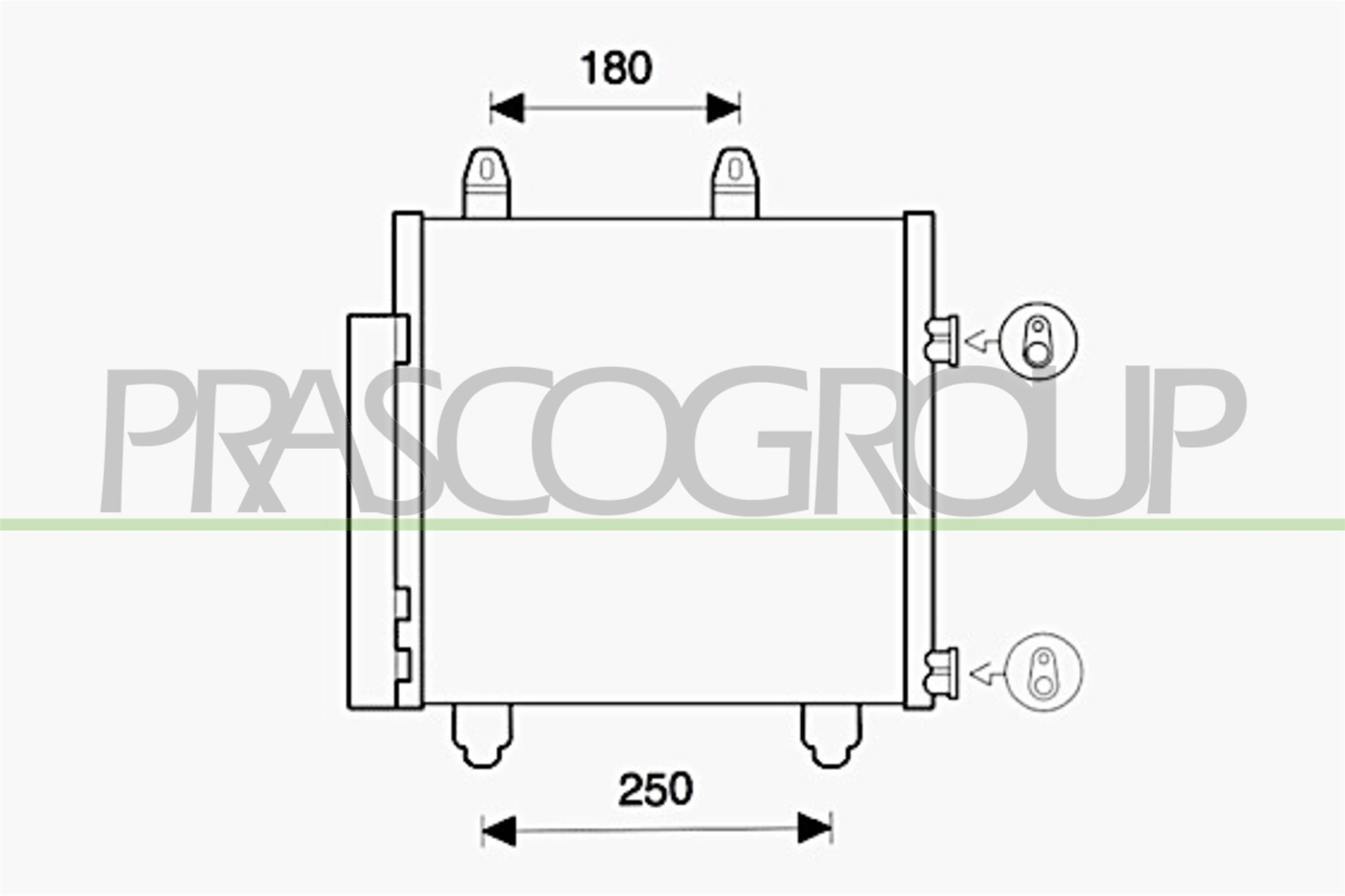 Condensatore, climatizzatore PRASCO CI206C001