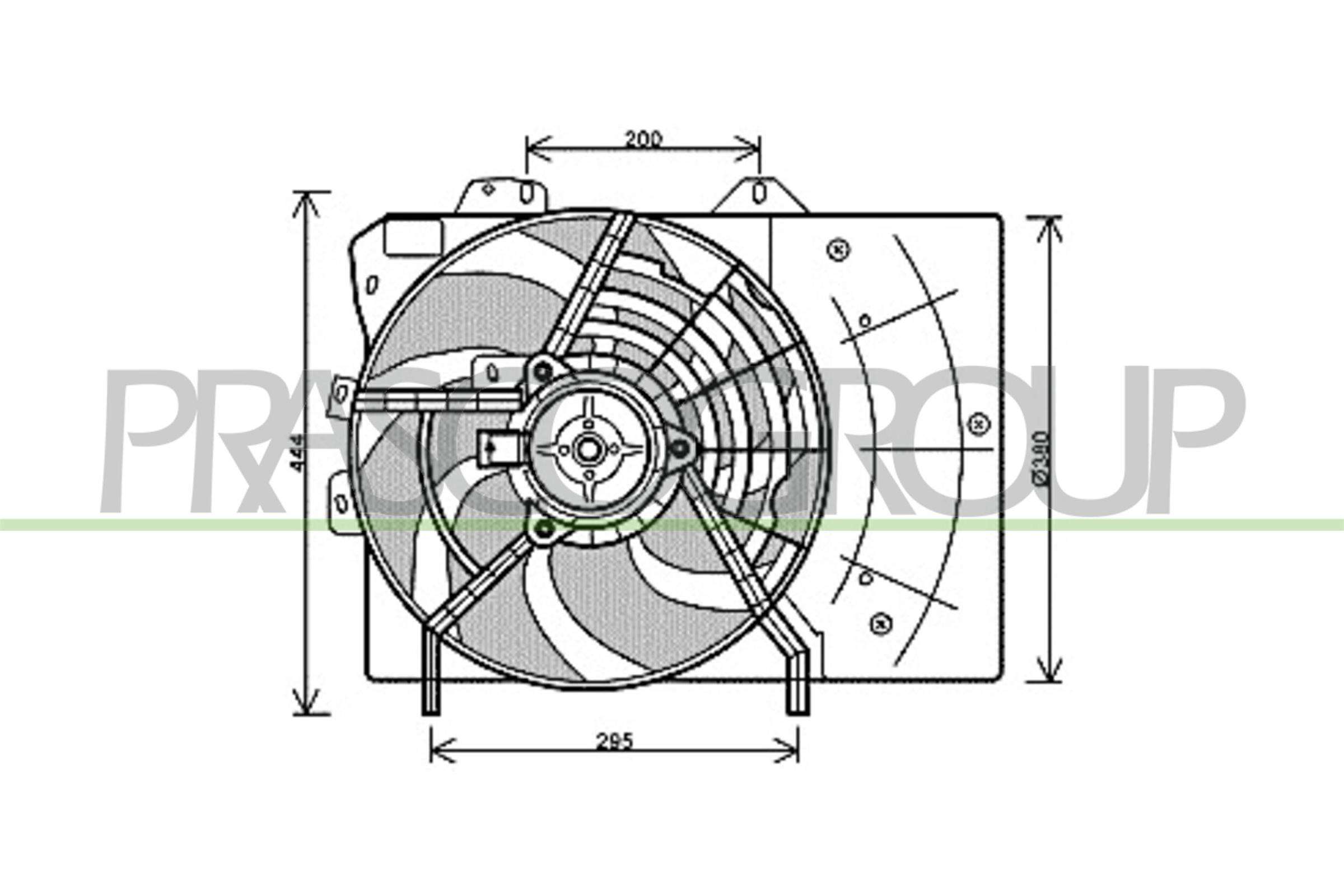 Ventola, raffreddamento motore PRASCO CI304F003