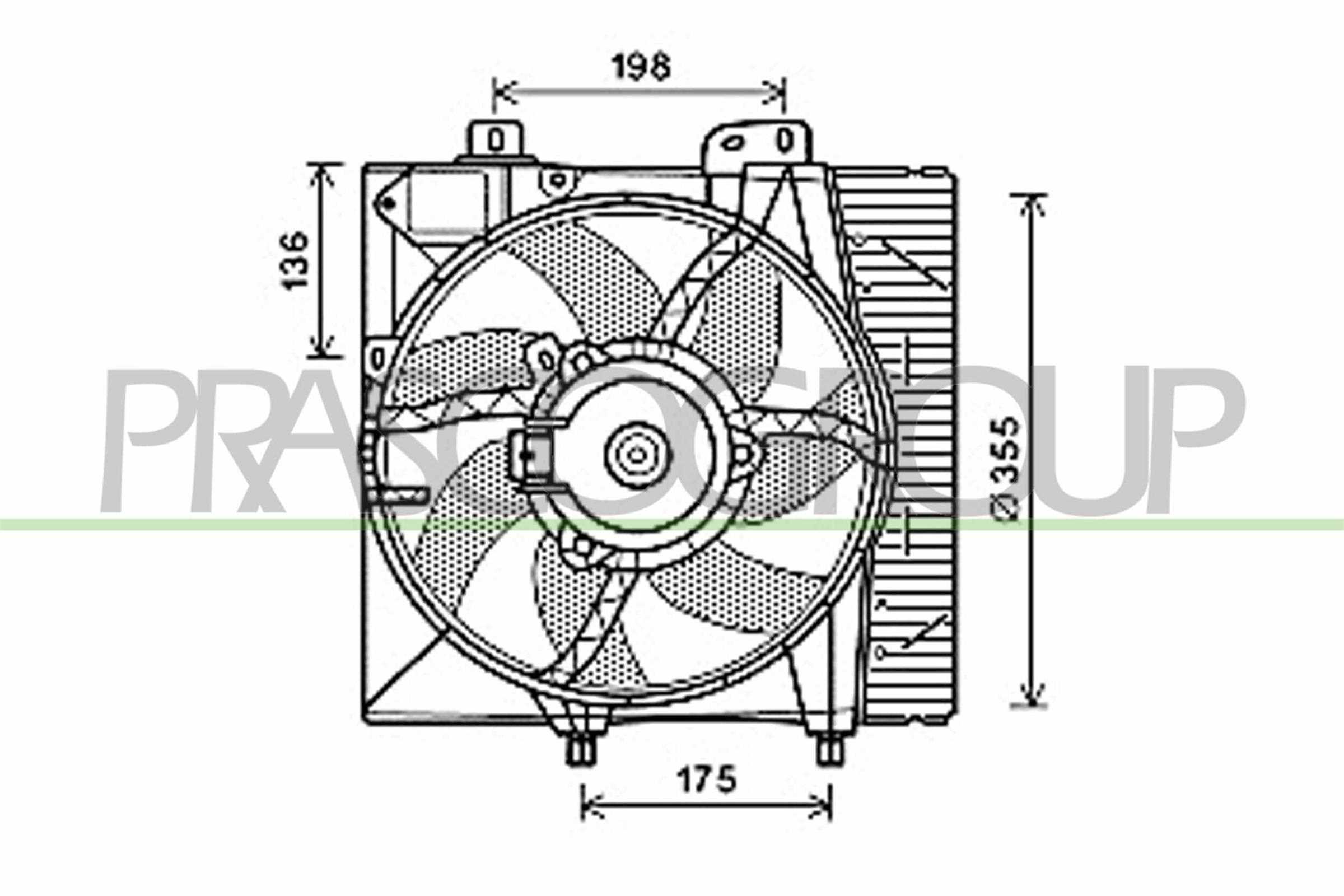 Ventola, raffreddamento motore PRASCO CI304F004