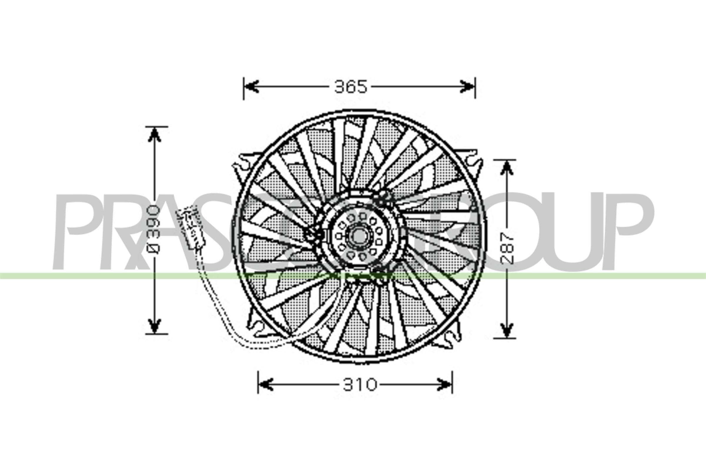 Ventola, raffreddamento motore PRASCO CI424F001