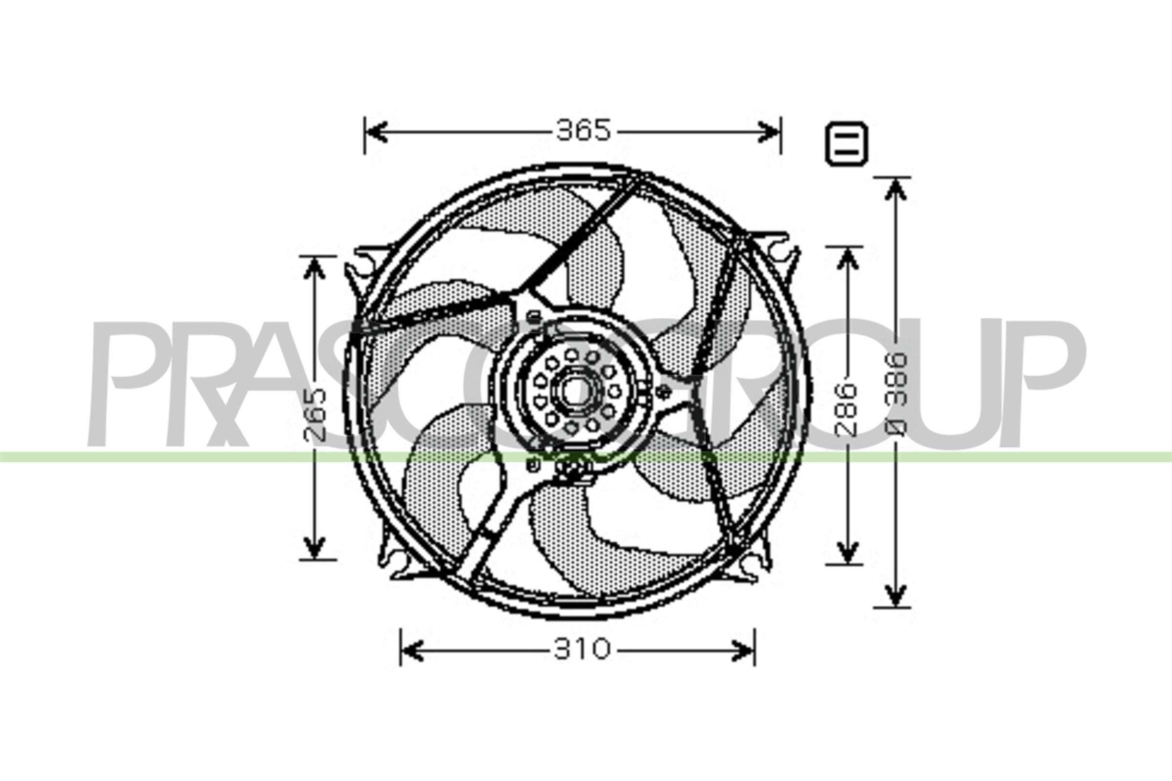 Ventola, raffreddamento motore PRASCO CI715F002