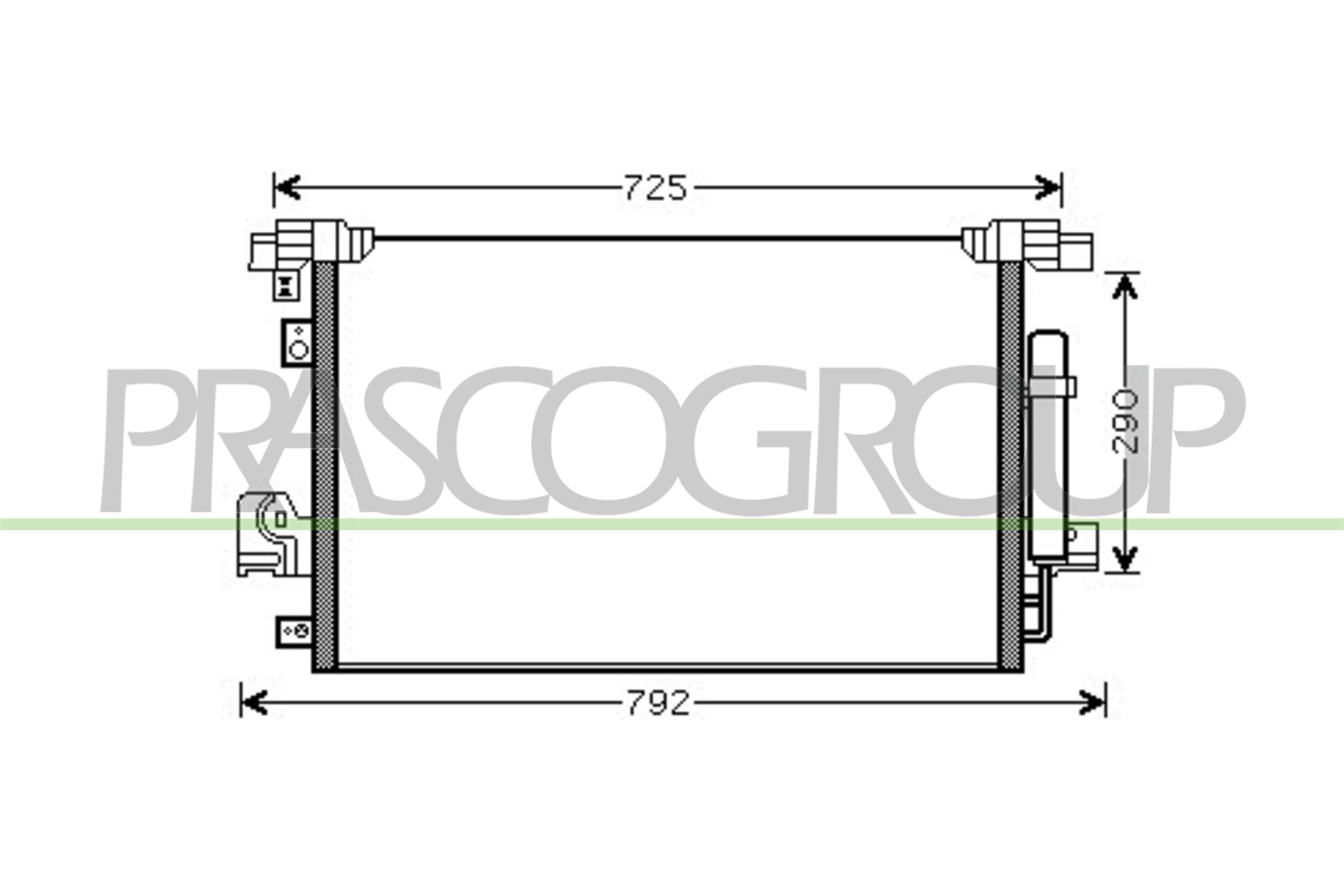 Condensatore, climatizzatore PRASCO CI802C001