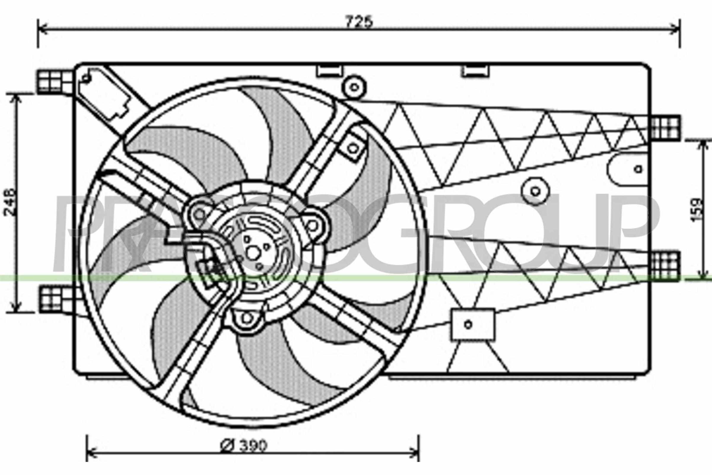 Ventola, raffreddamento motore PRASCO CI907F002