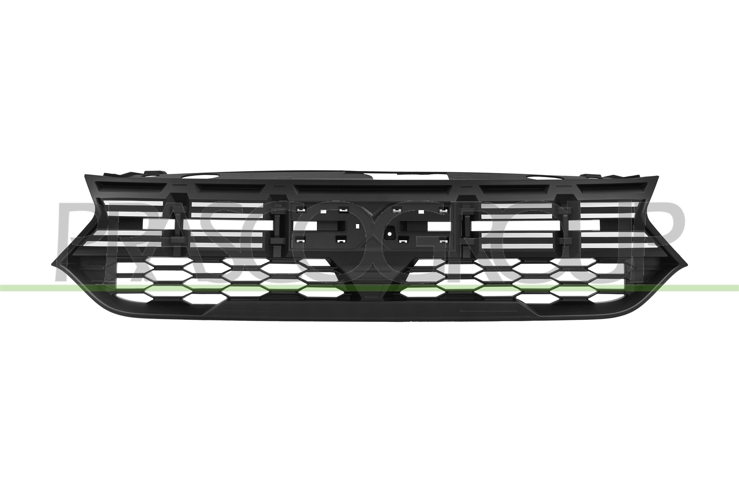 PRASCO GRIGLIA RADIATORE NERA GOFFRATA CON MODANATURA CROMATA