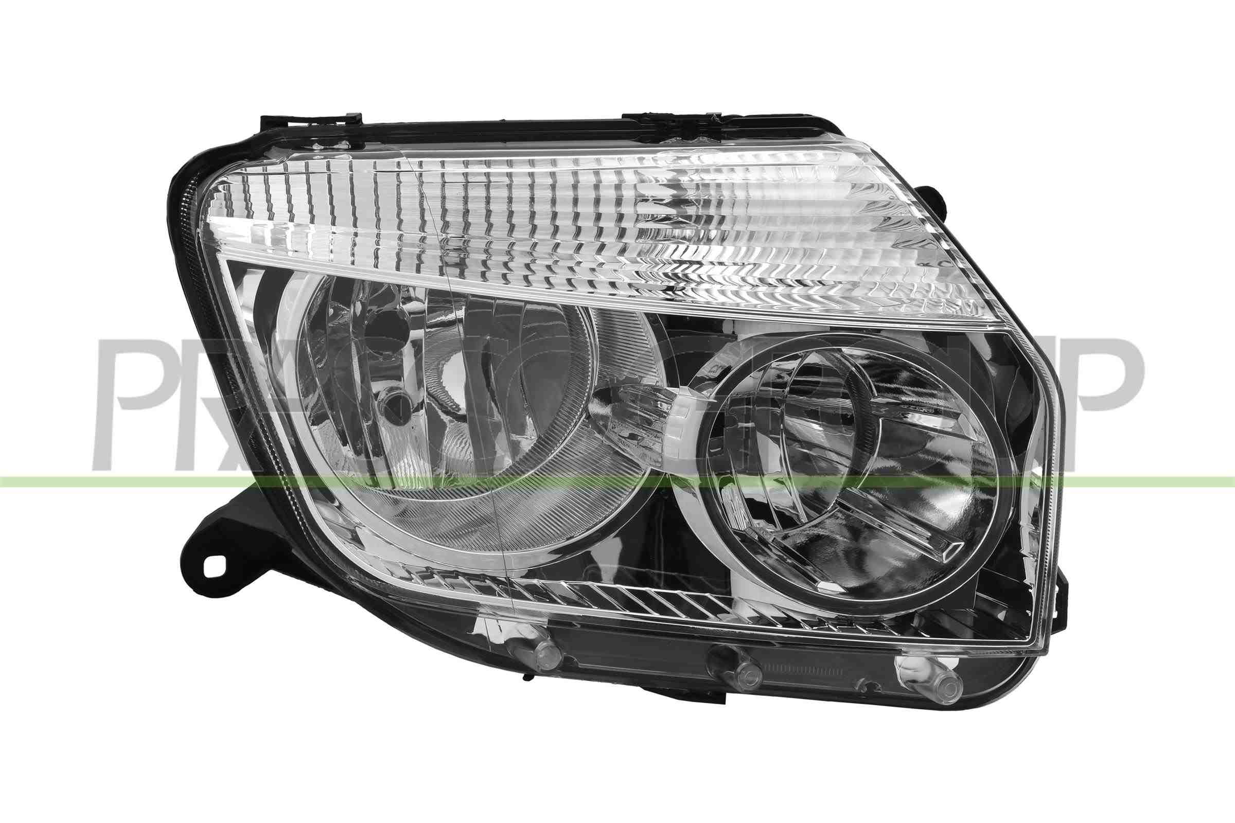 PRASCO PROIETTORE DESTRO H1+H7 ELETTRICO SENZA MOTORE CROMATO
