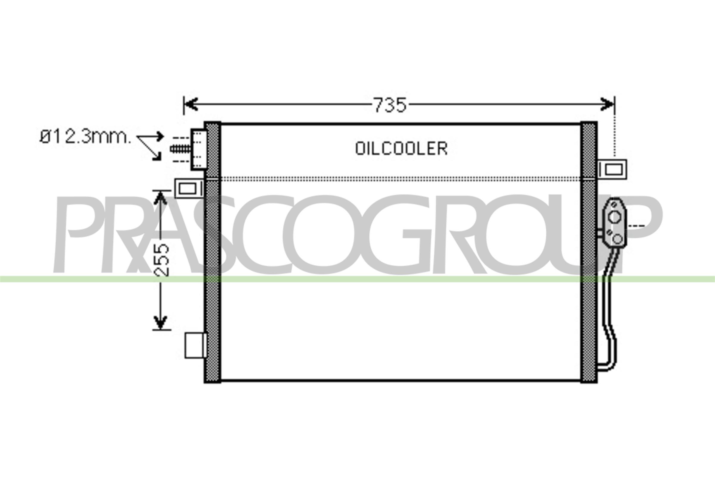 Condensatore, climatizzatore PRASCO DG815C001