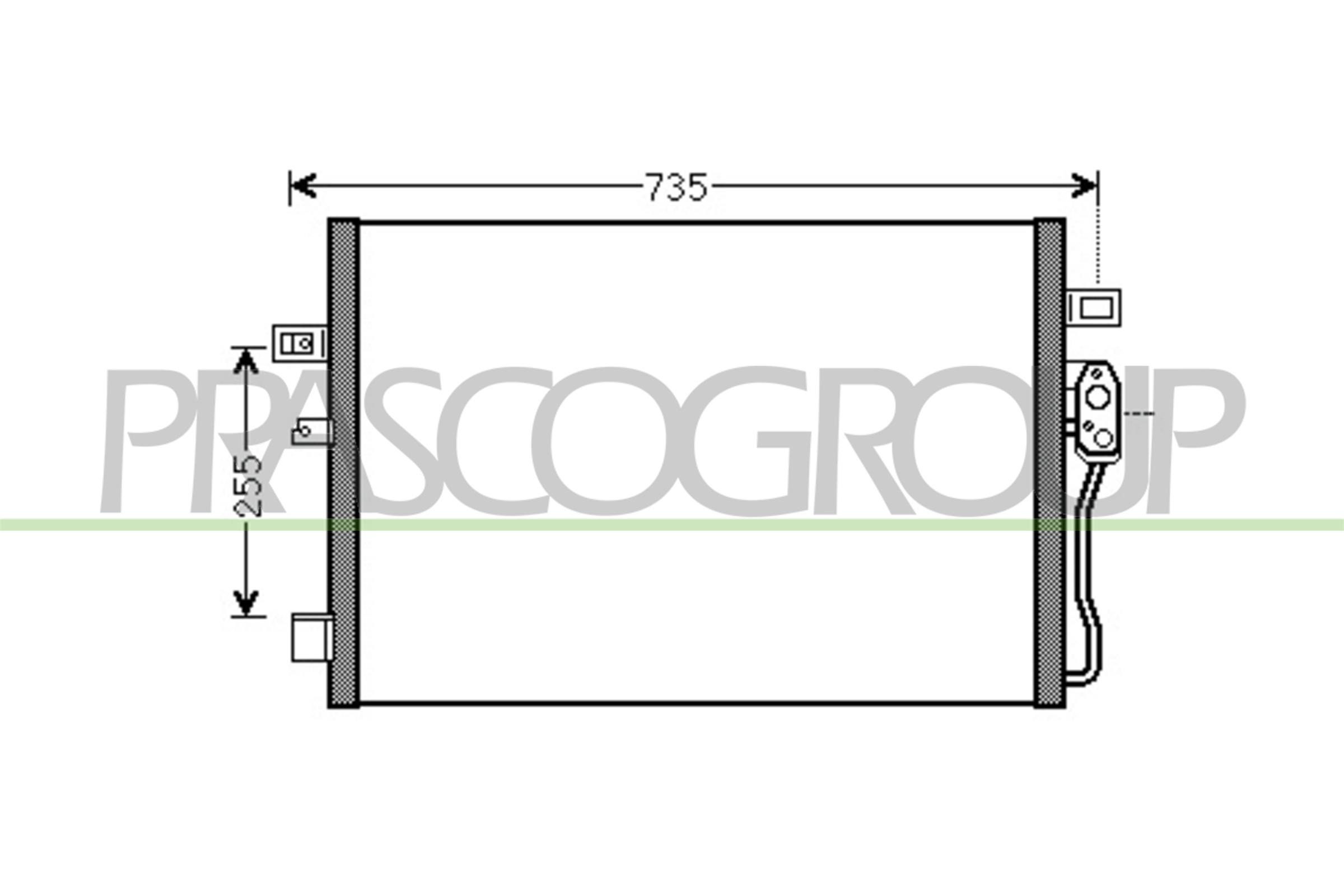 Condensatore, climatizzatore PRASCO DG815C002