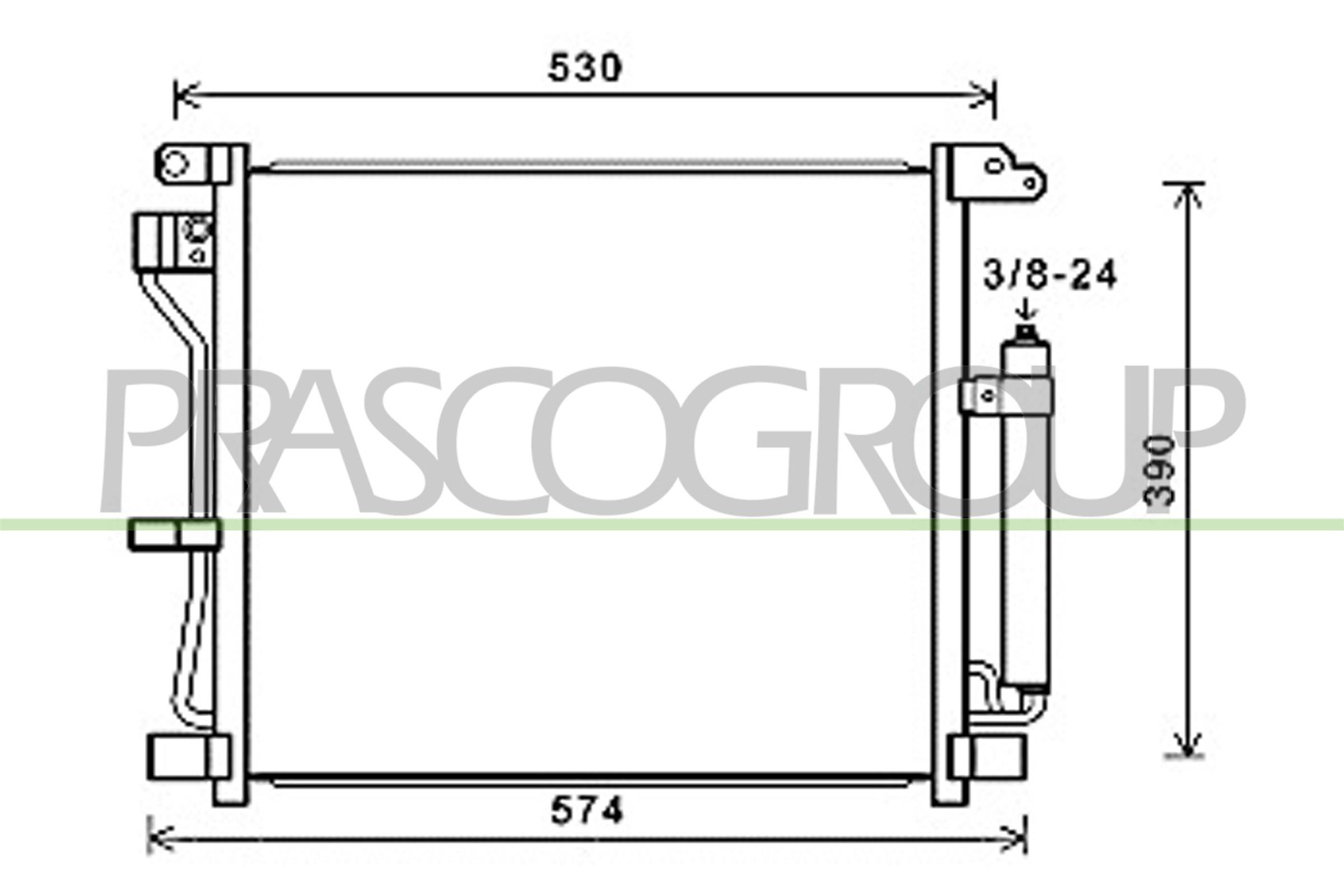 Condensatore, climatizzatore PRASCO DS700C003