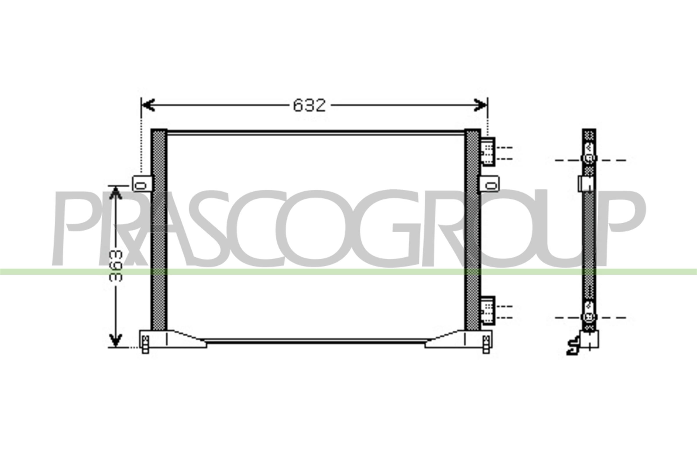 Condensatore, climatizzatore PRASCO DS950C003