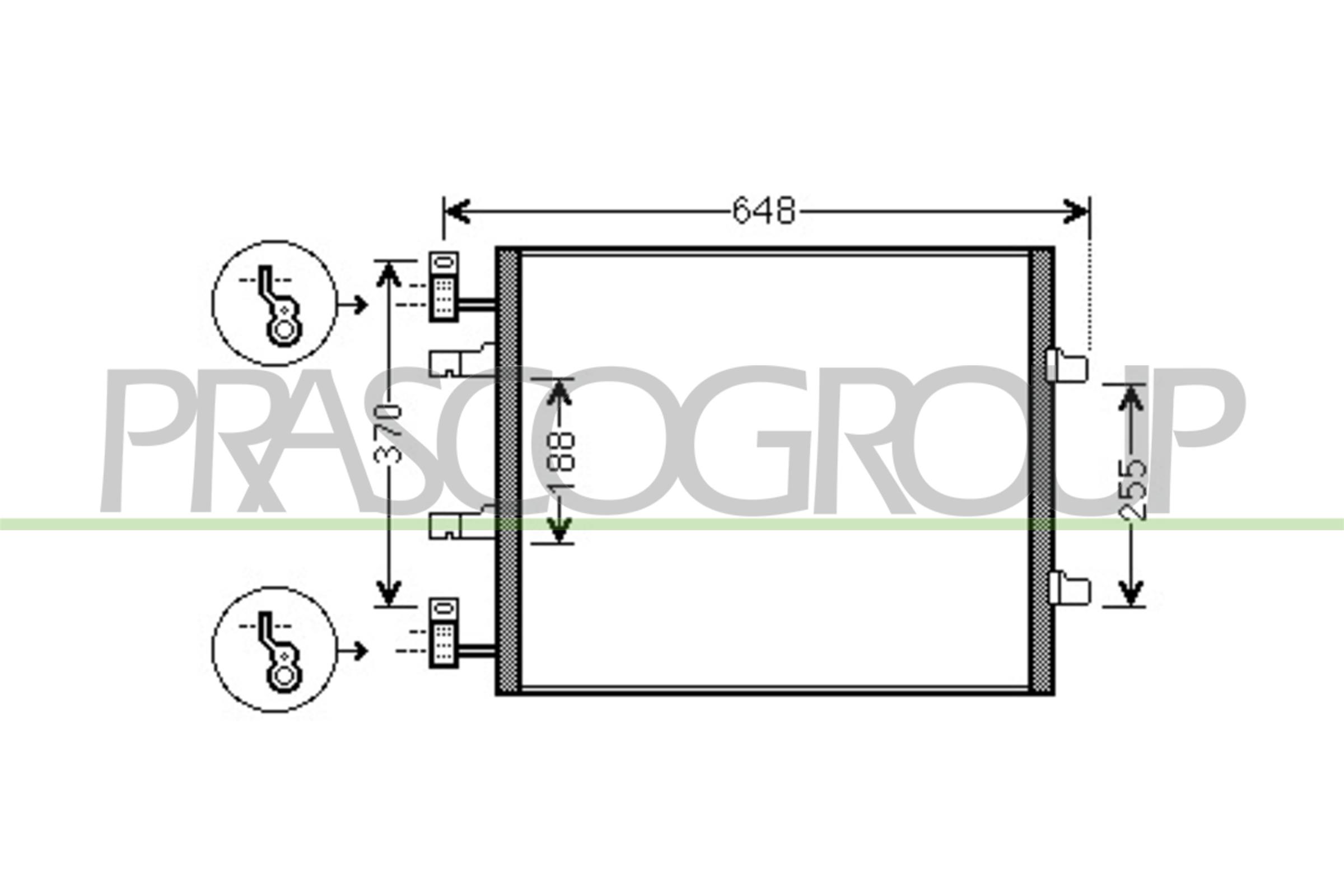 Condensatore, climatizzatore PRASCO DS952C003