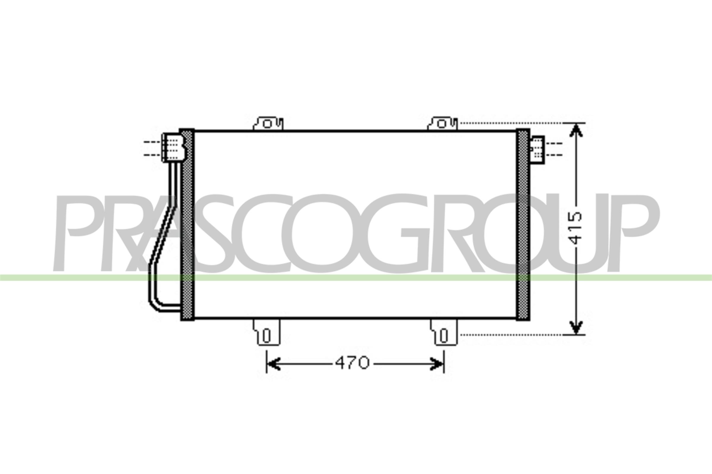 Condensatore, climatizzatore PRASCO DS958C001