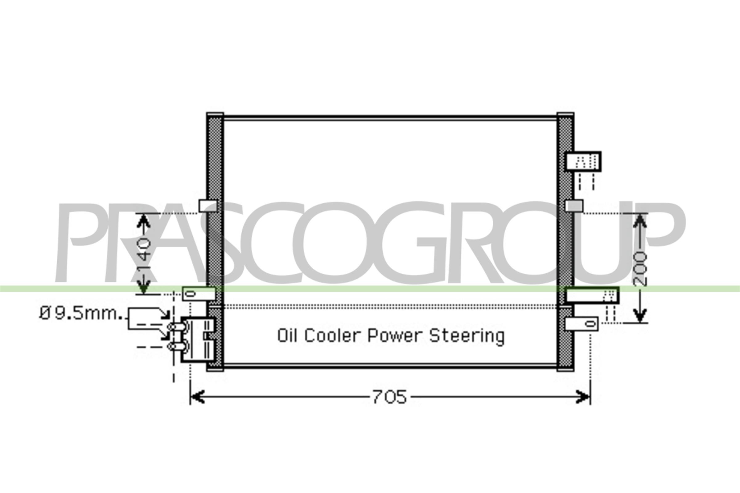 Condensatore, climatizzatore PRASCO FD109C003