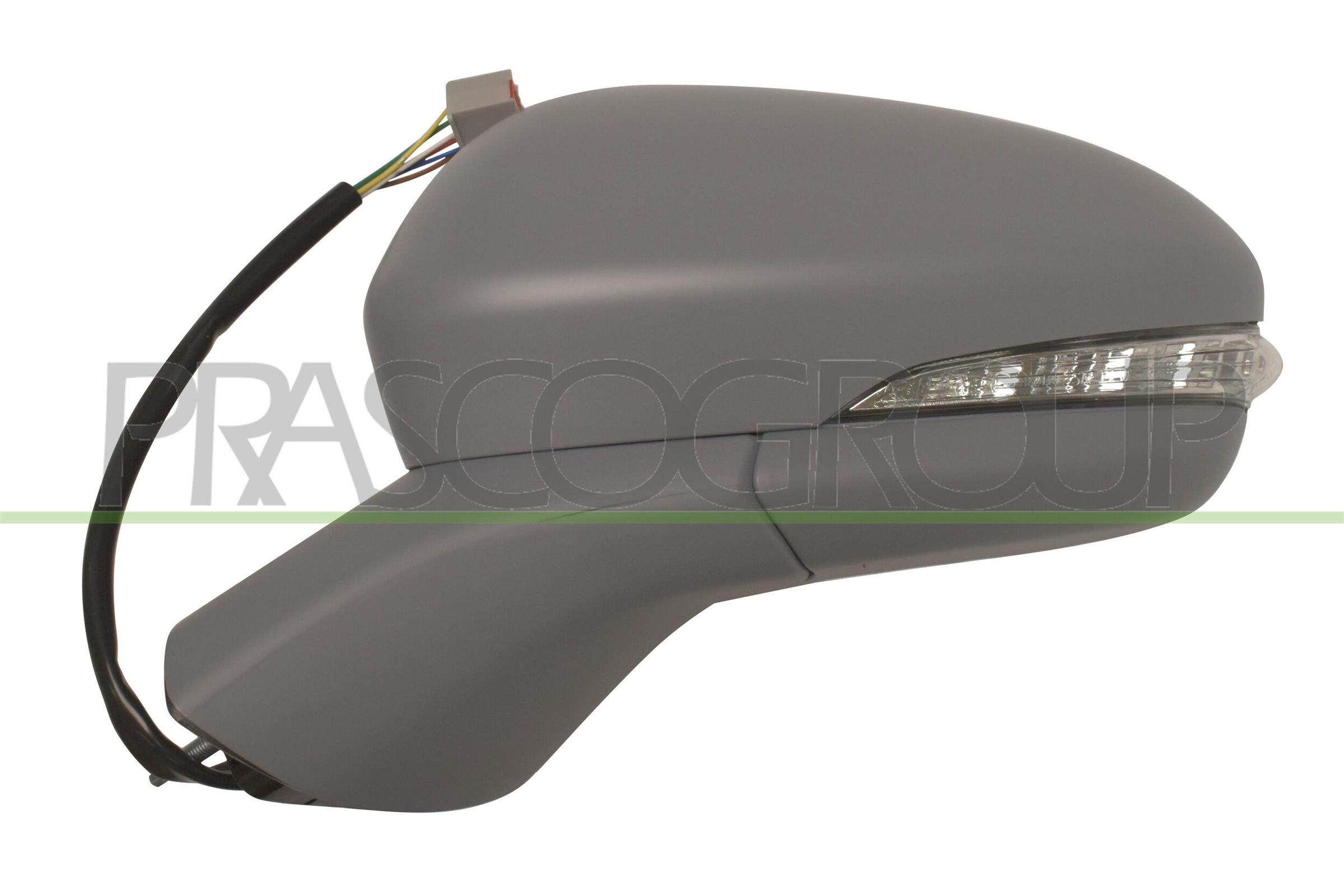 RETROVISORE SINISTRO ELETTRICO-TERMICO CON PRIMER-CON FANALE-ASFERICO/CROMATO