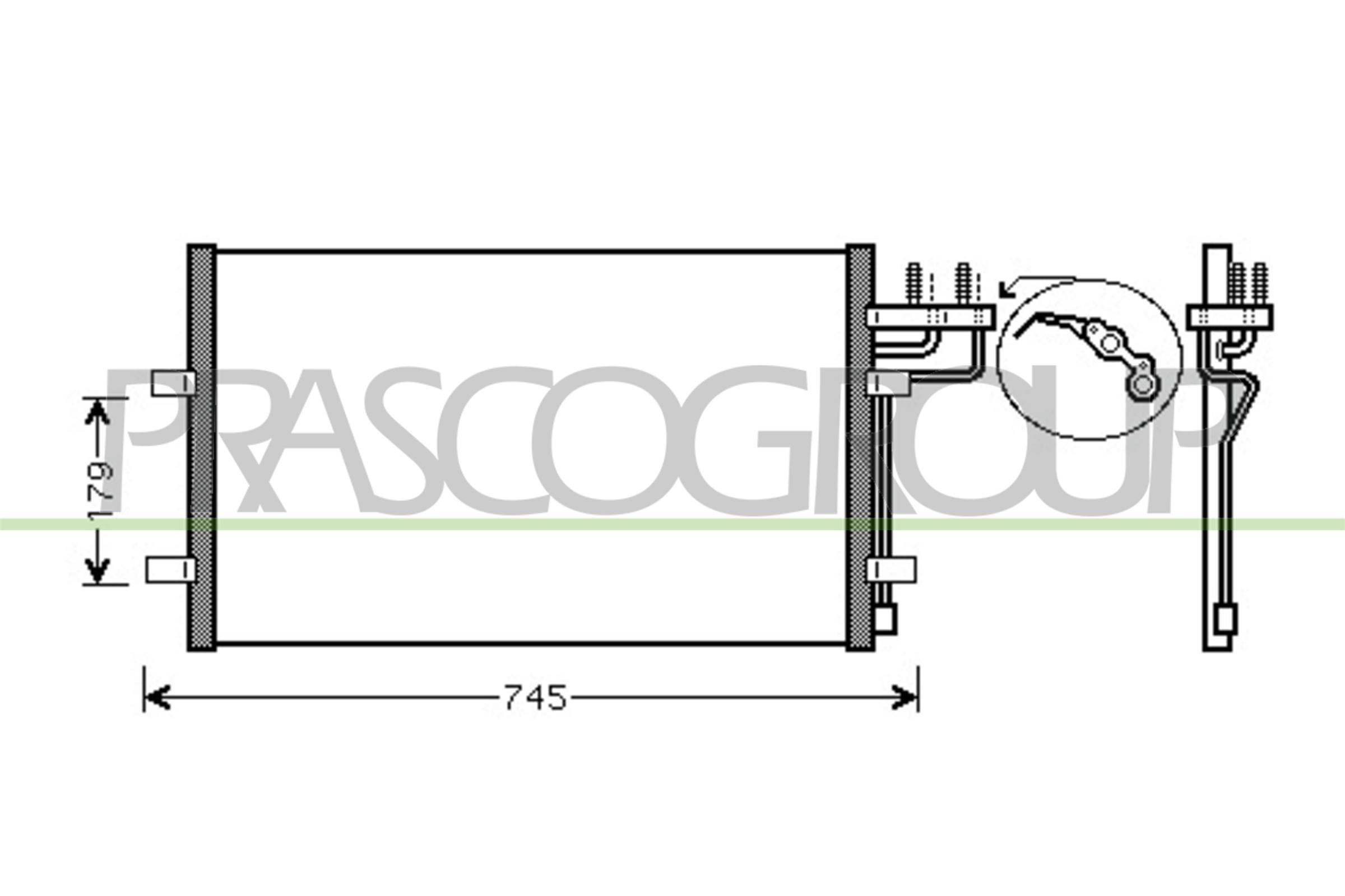 Condensatore, climatizzatore PRASCO FD422C001