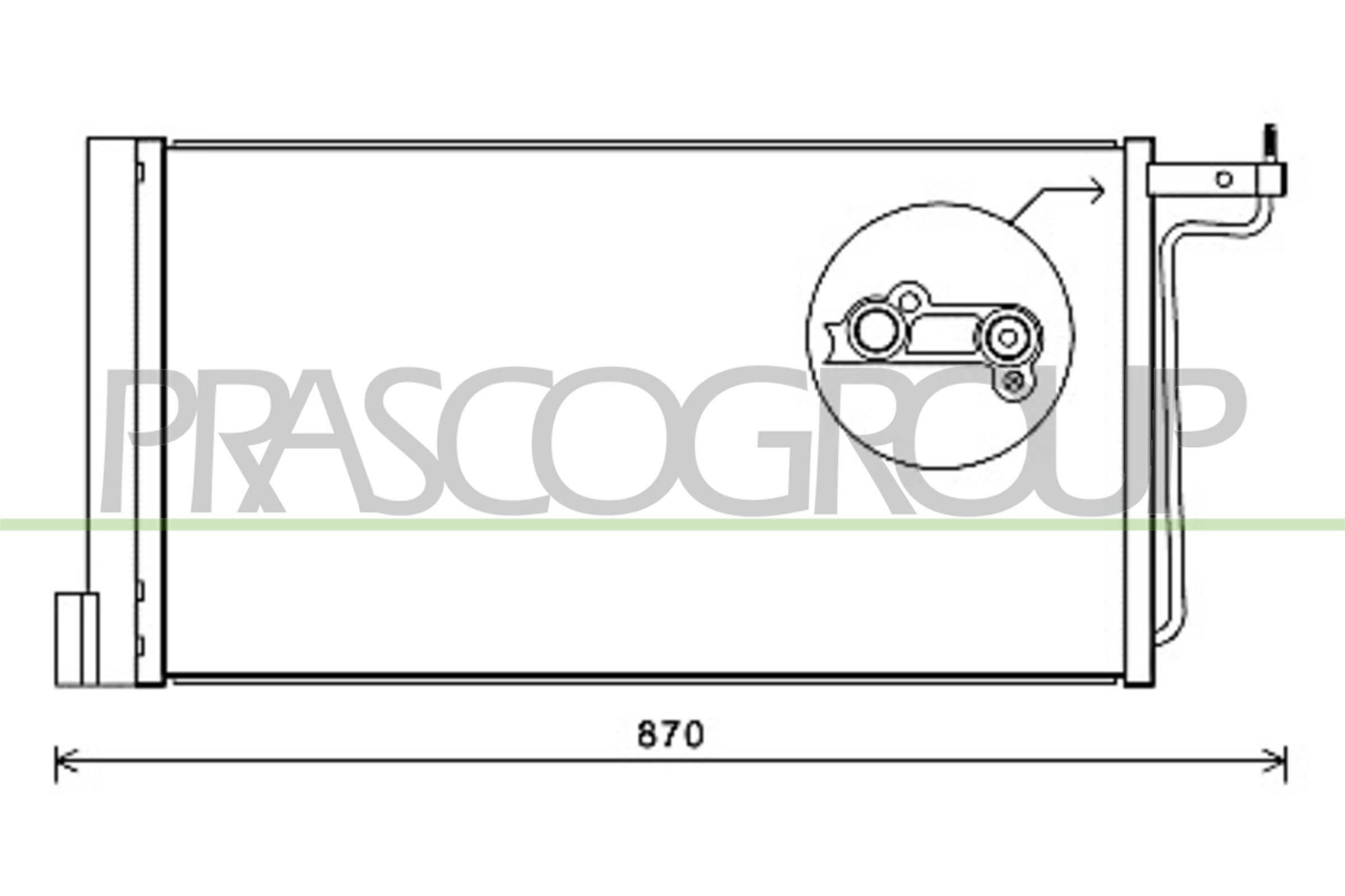Condensatore, climatizzatore PRASCO FD428C001