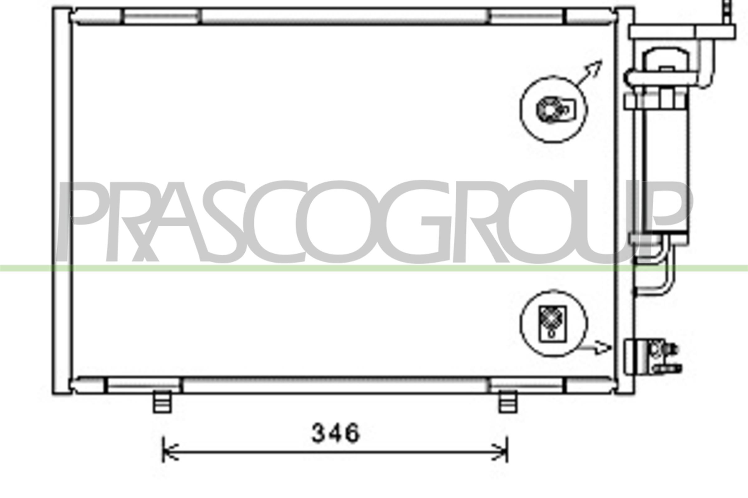 Condensatore, climatizzatore PRASCO FD602C007