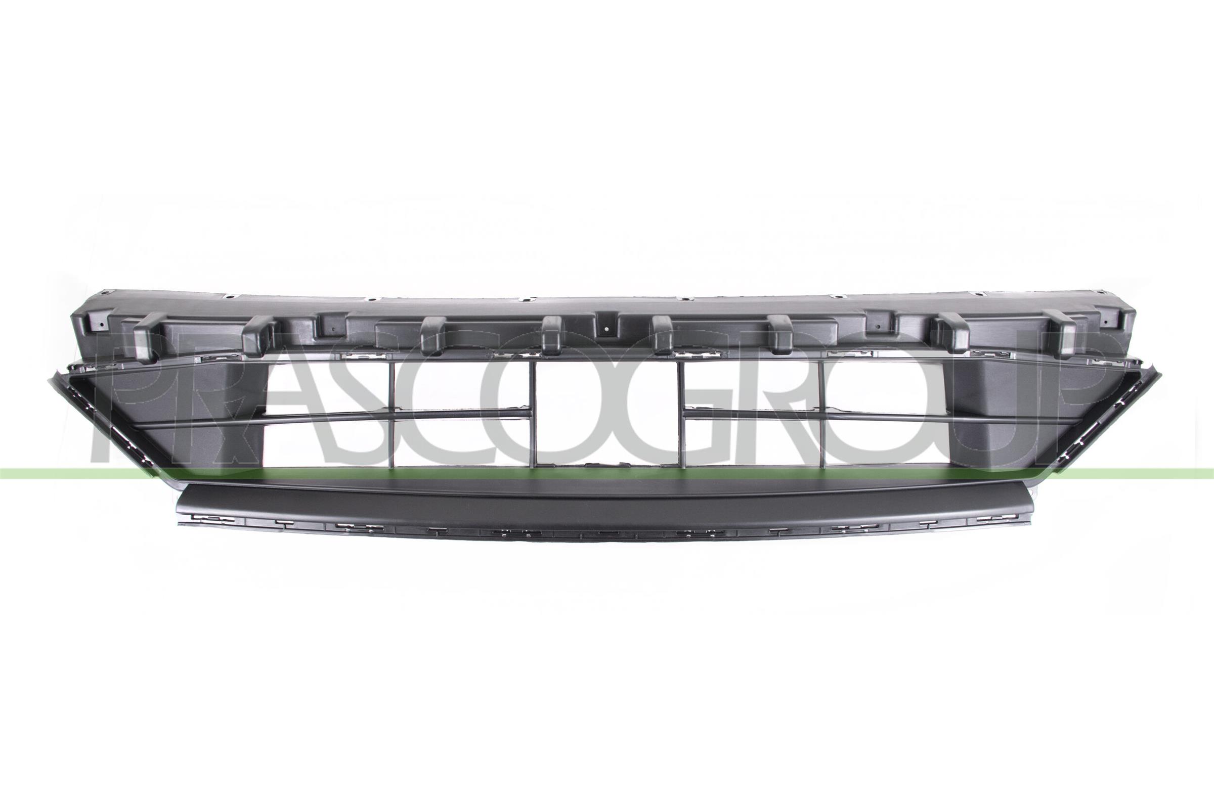 PRASCO GRIGLIA CENTRALE PARAURTI ANTERIORE-NERA-LUCIDA