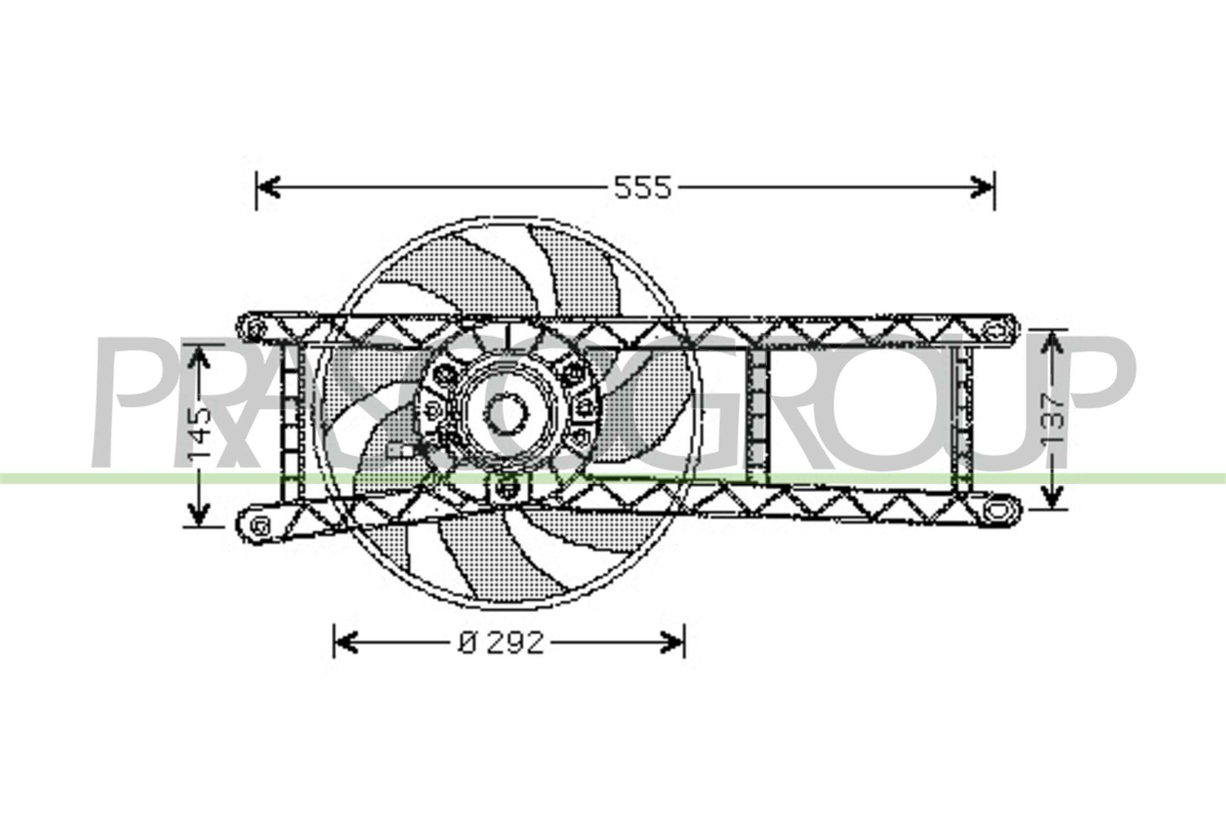 Ventola, raffreddamento motore PRASCO FT122F001