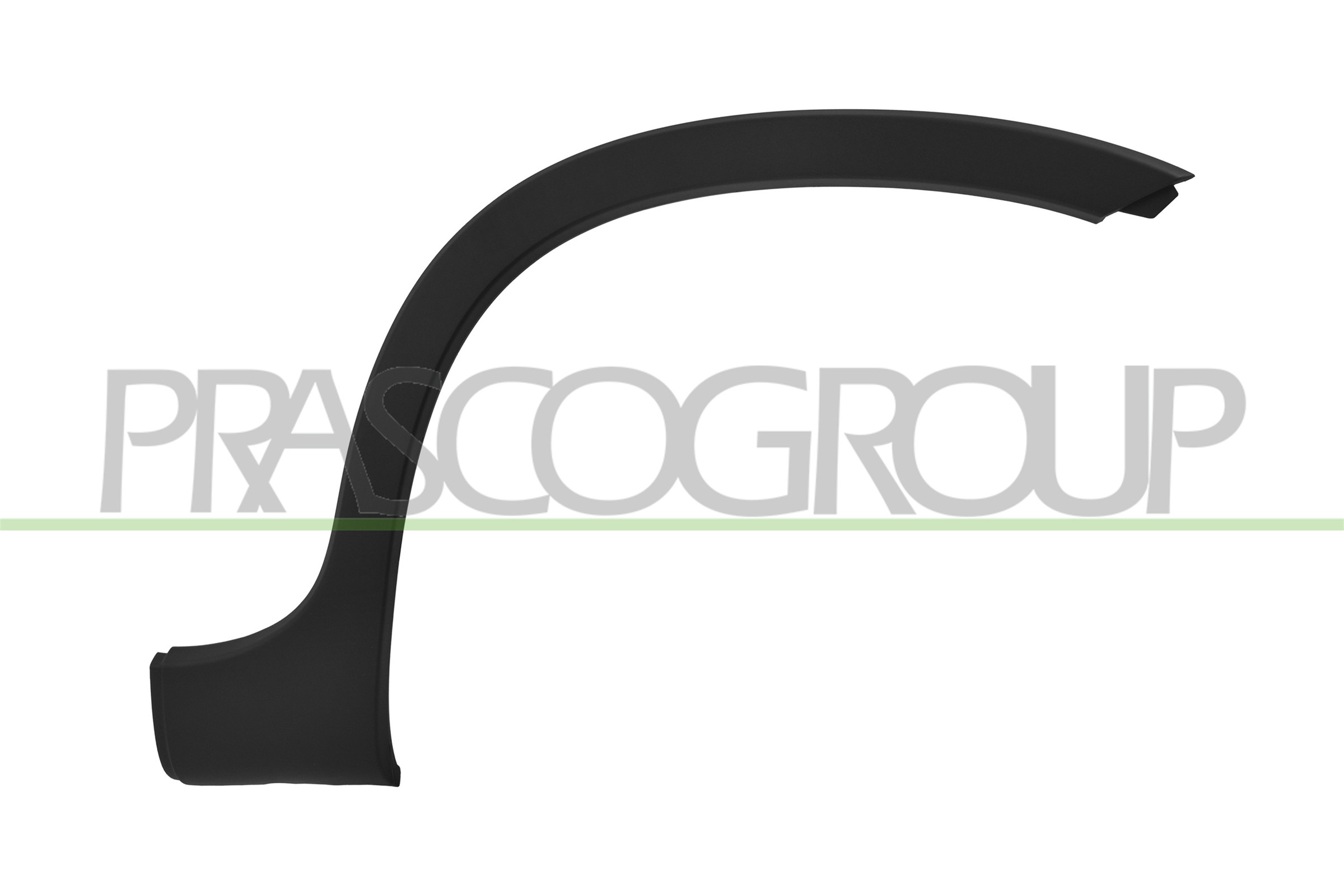 PRASCO PARAFANGHINO POSTERIORE SINISTRO NERO GOFFRATO