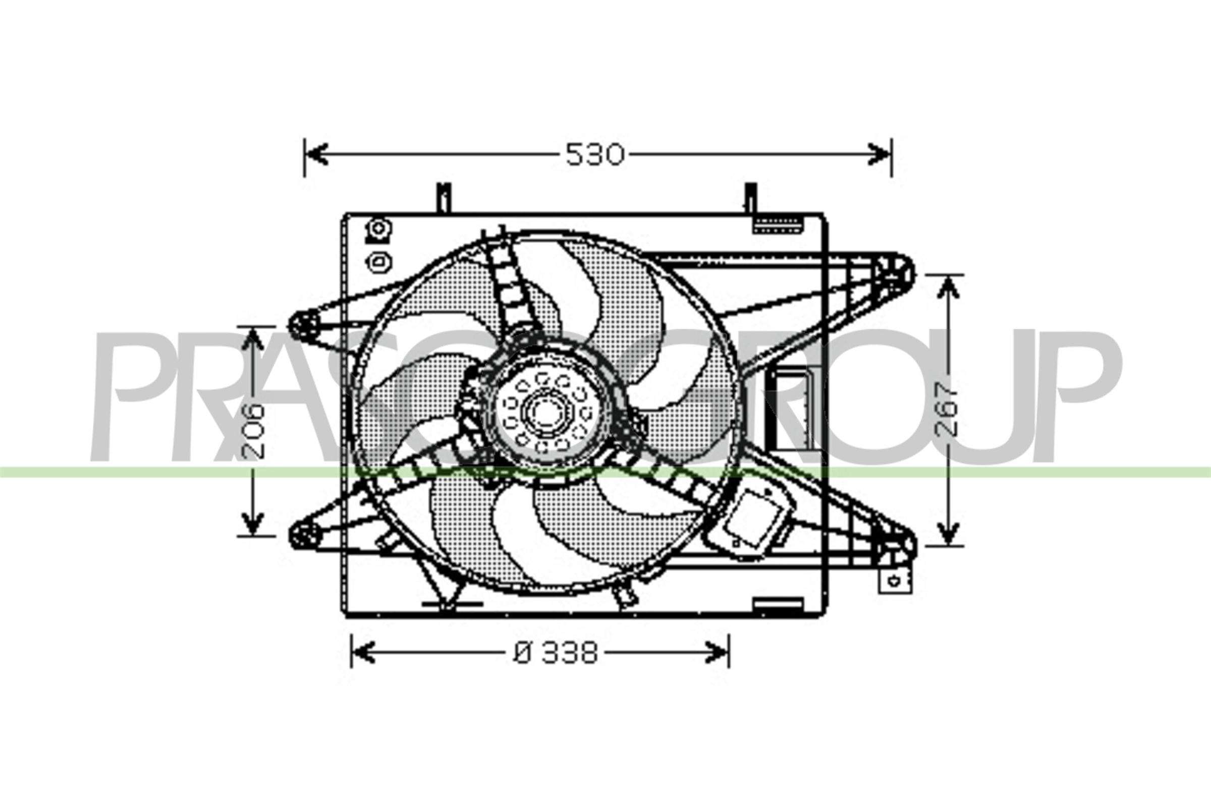 Ventola, raffreddamento motore PRASCO FT137F001