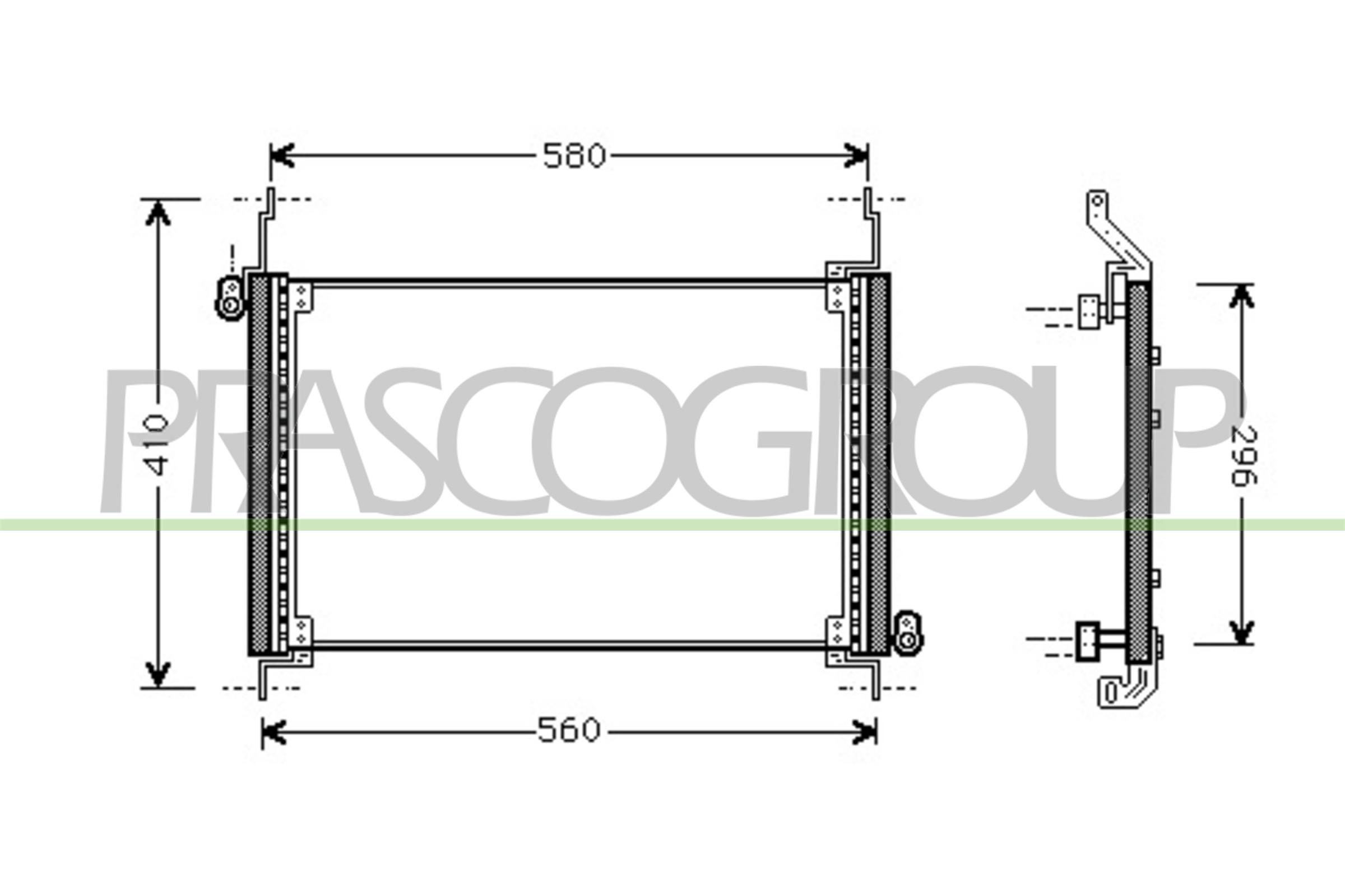 Condensatore, climatizzatore PRASCO FT715C001