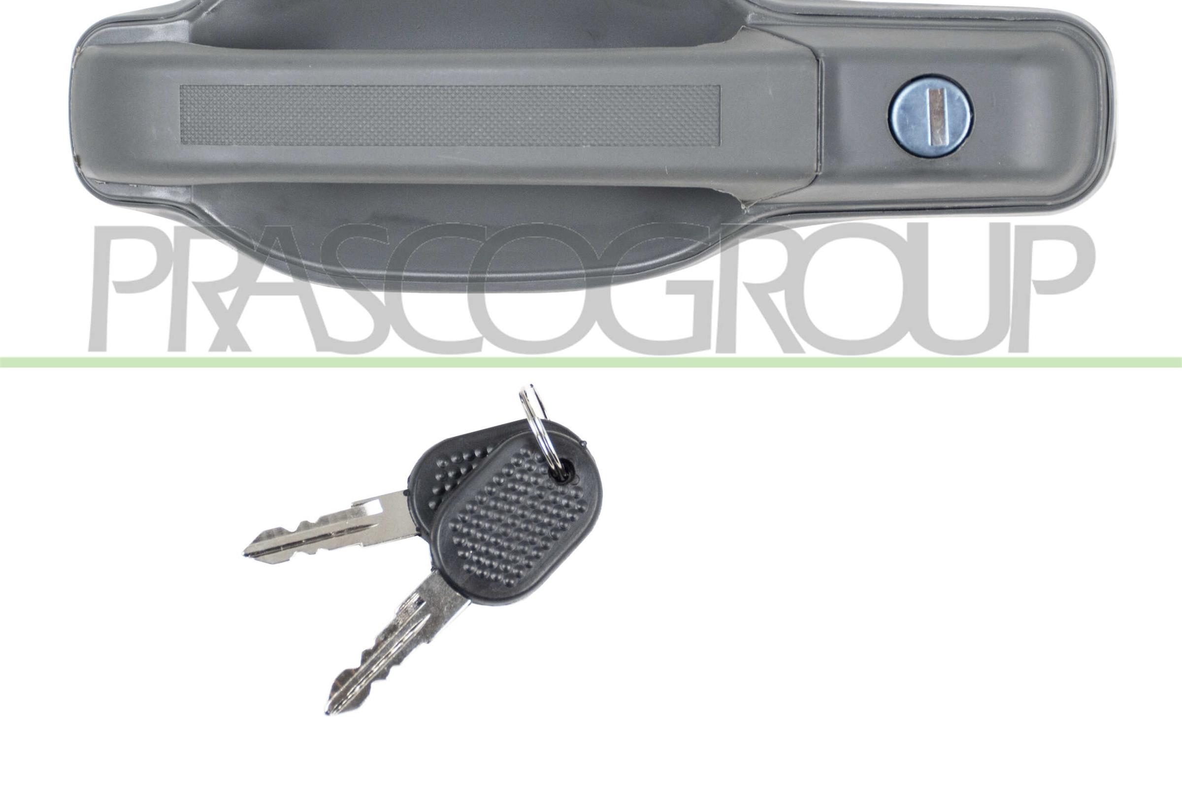 PRASCO MANIGLIA ESTERNA ANTERIORE DESTRA GRIGIA-CON FORO NOT