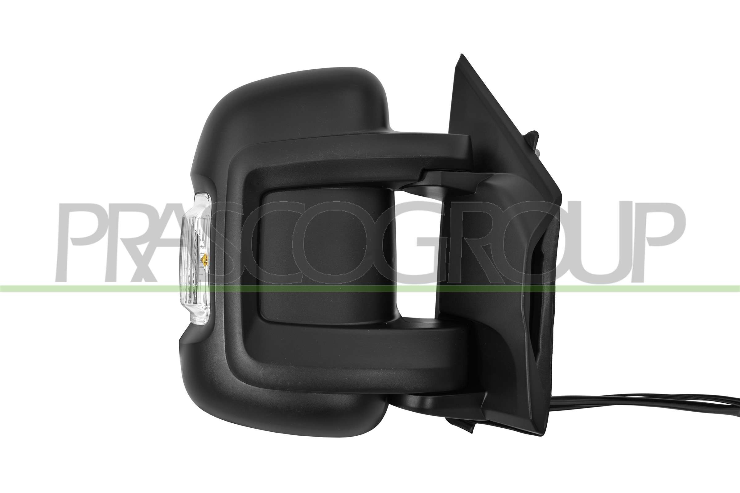 PRASCO RETROVISORE DX ELETTRICO NERO TER. CHIUD. FANALE
