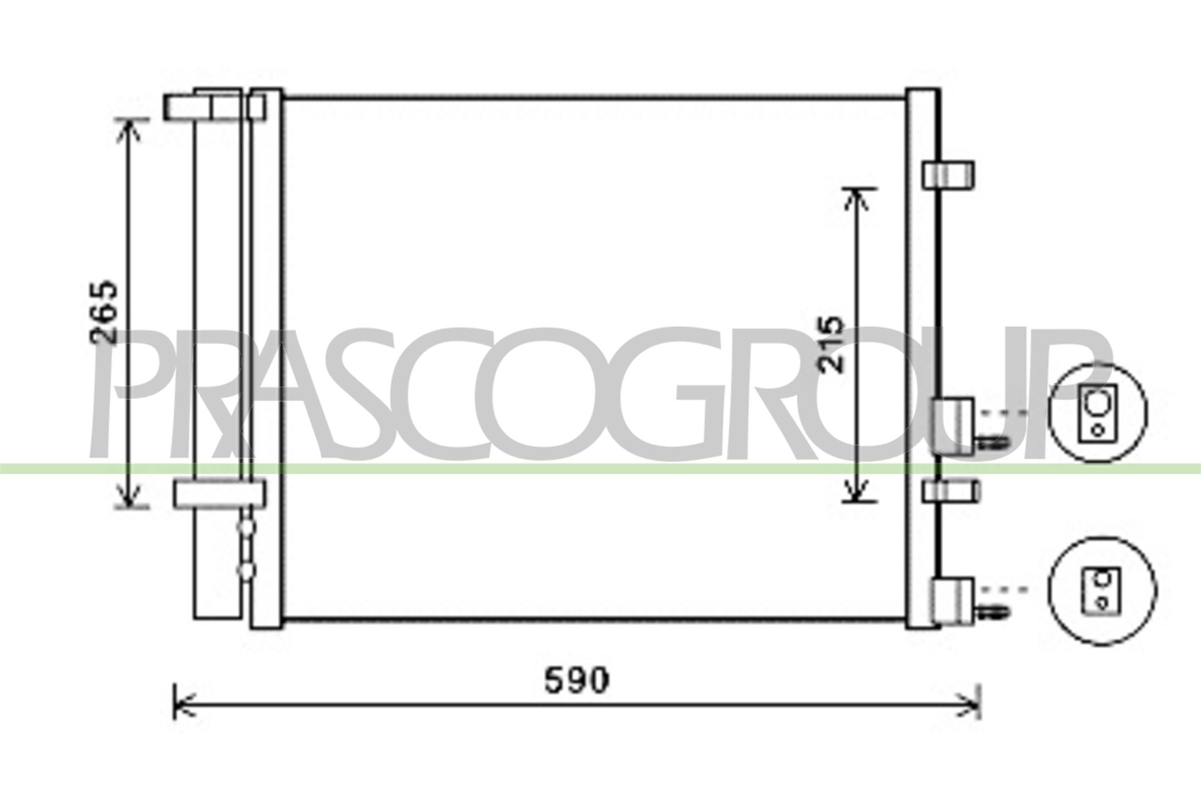 Condensatore, climatizzatore PRASCO HN200C002