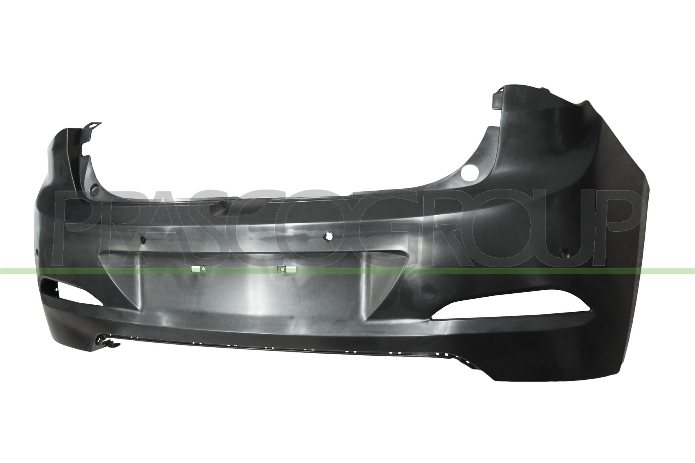 PARAURTI POSTERIORE NERO-LISCIO DA PRIMERIZZARE-CON FORI PDC+SUPPORTI 5 PORTE