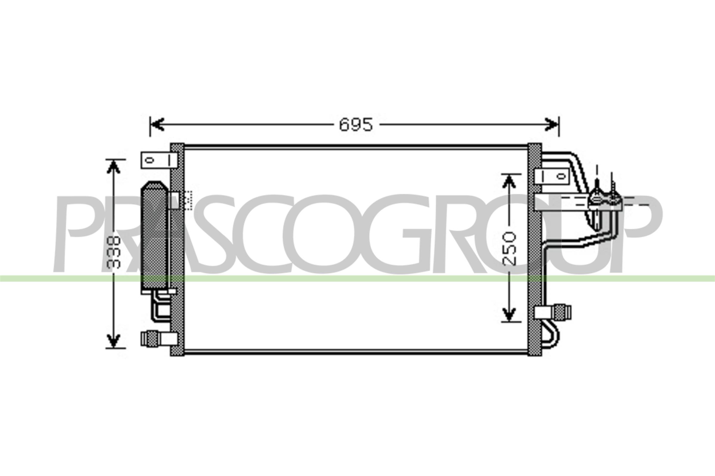 Condensatore, climatizzatore PRASCO HN802C001