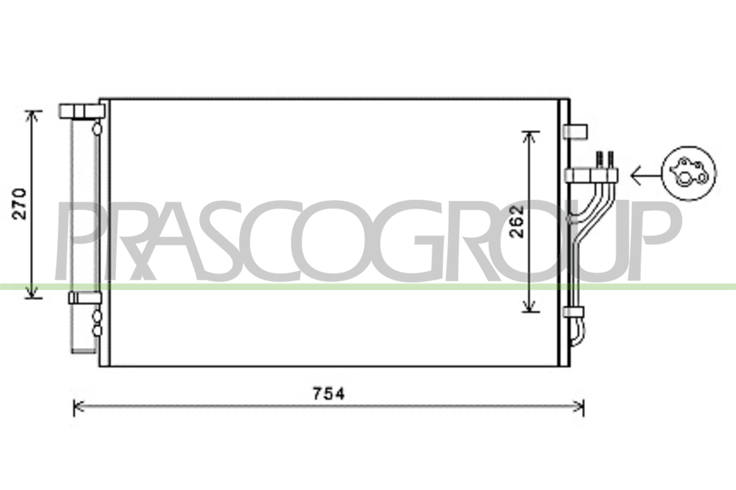Condensatore, climatizzatore PRASCO HN804C001