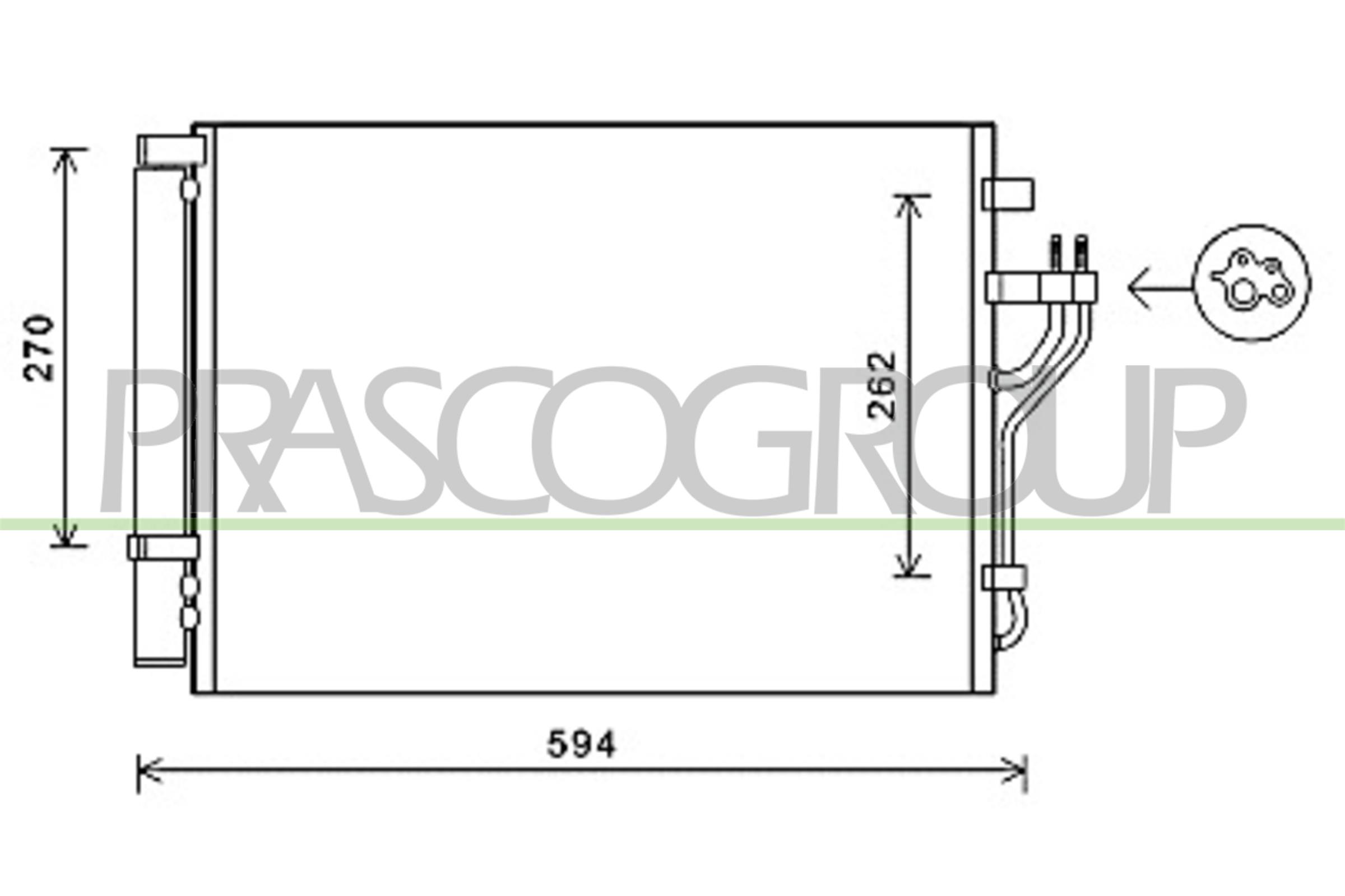 Condensatore, climatizzatore PRASCO HN804C002