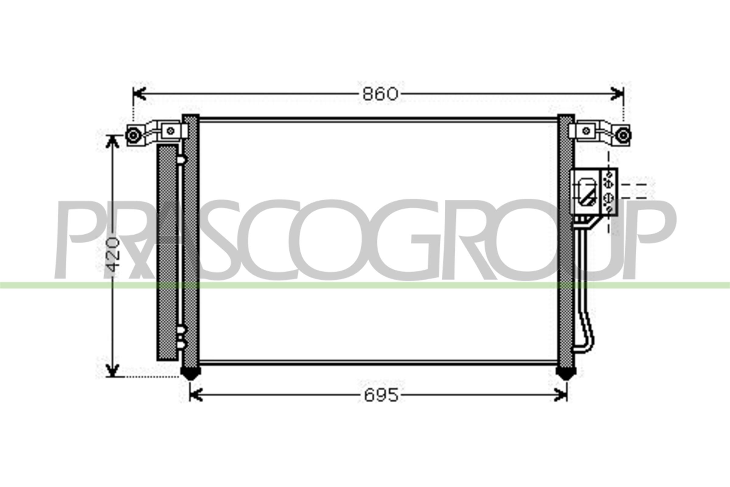 Condensatore, climatizzatore PRASCO HN814C001