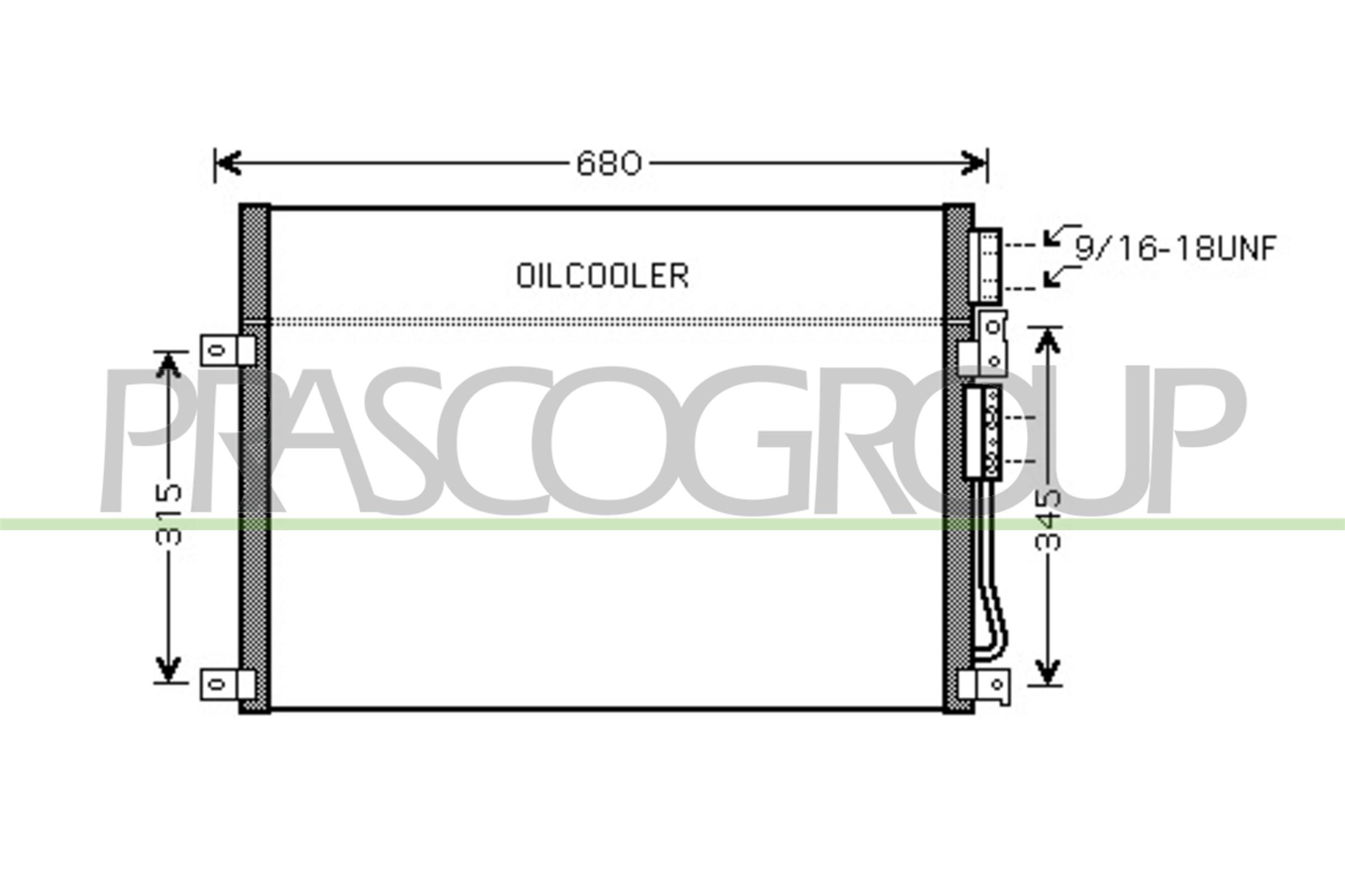 Condensatore, climatizzatore PRASCO JE020C001