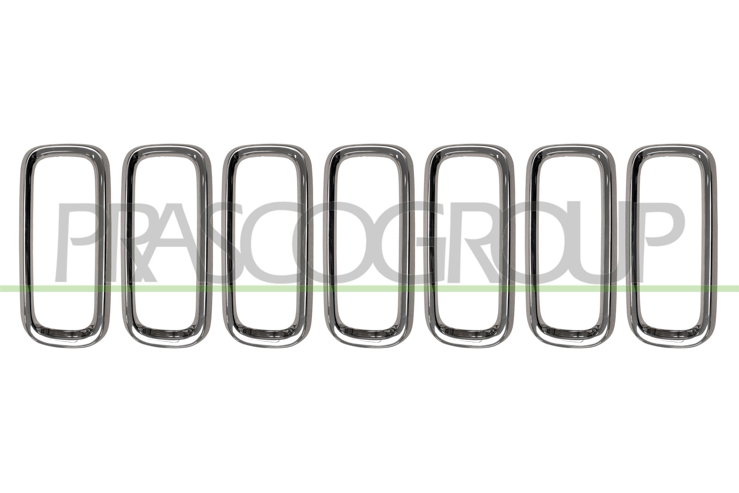 MODANATURA GRIGLIA RADIATORE CROMATA (7 PZ)