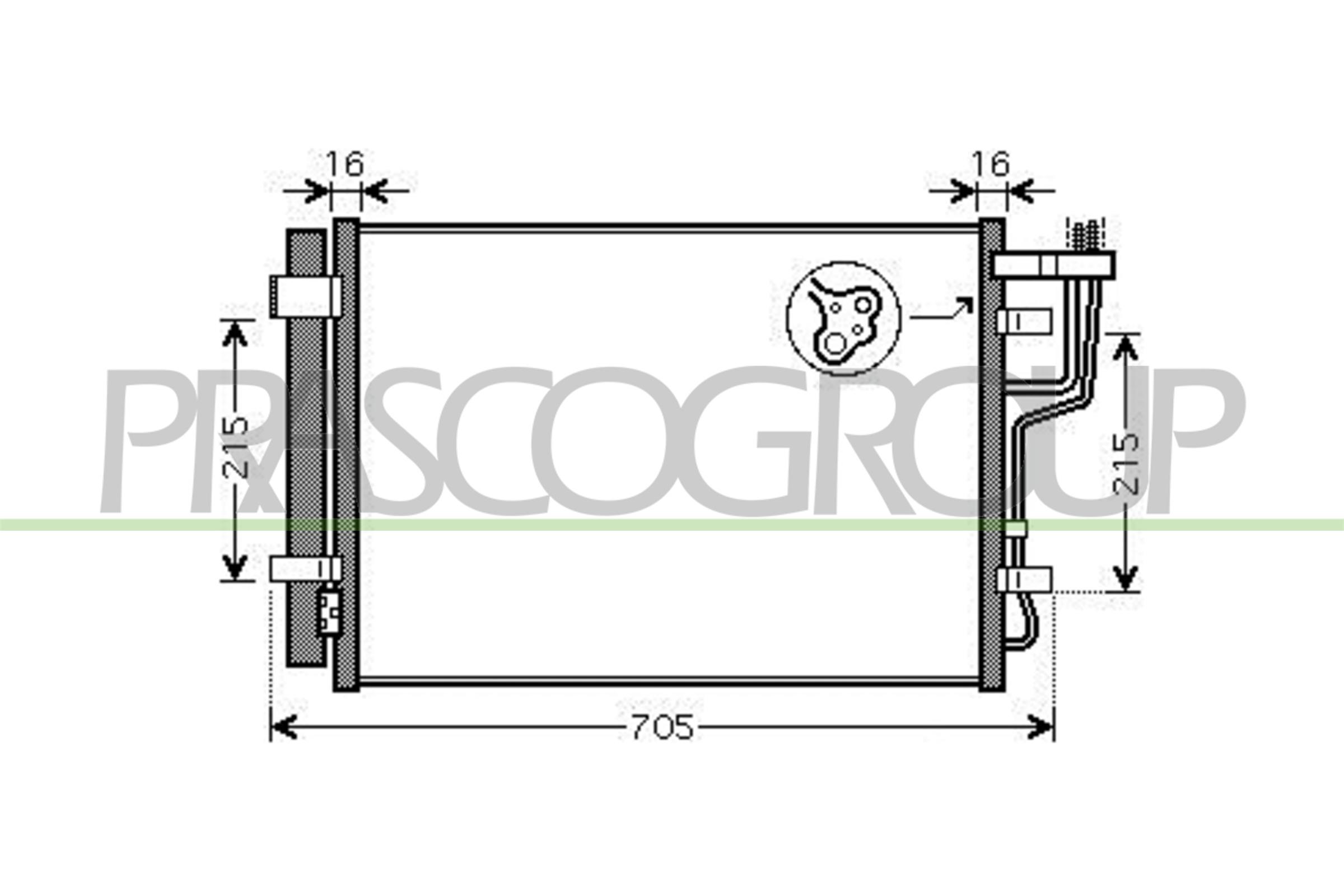 Condensatore, climatizzatore PRASCO KI430C002