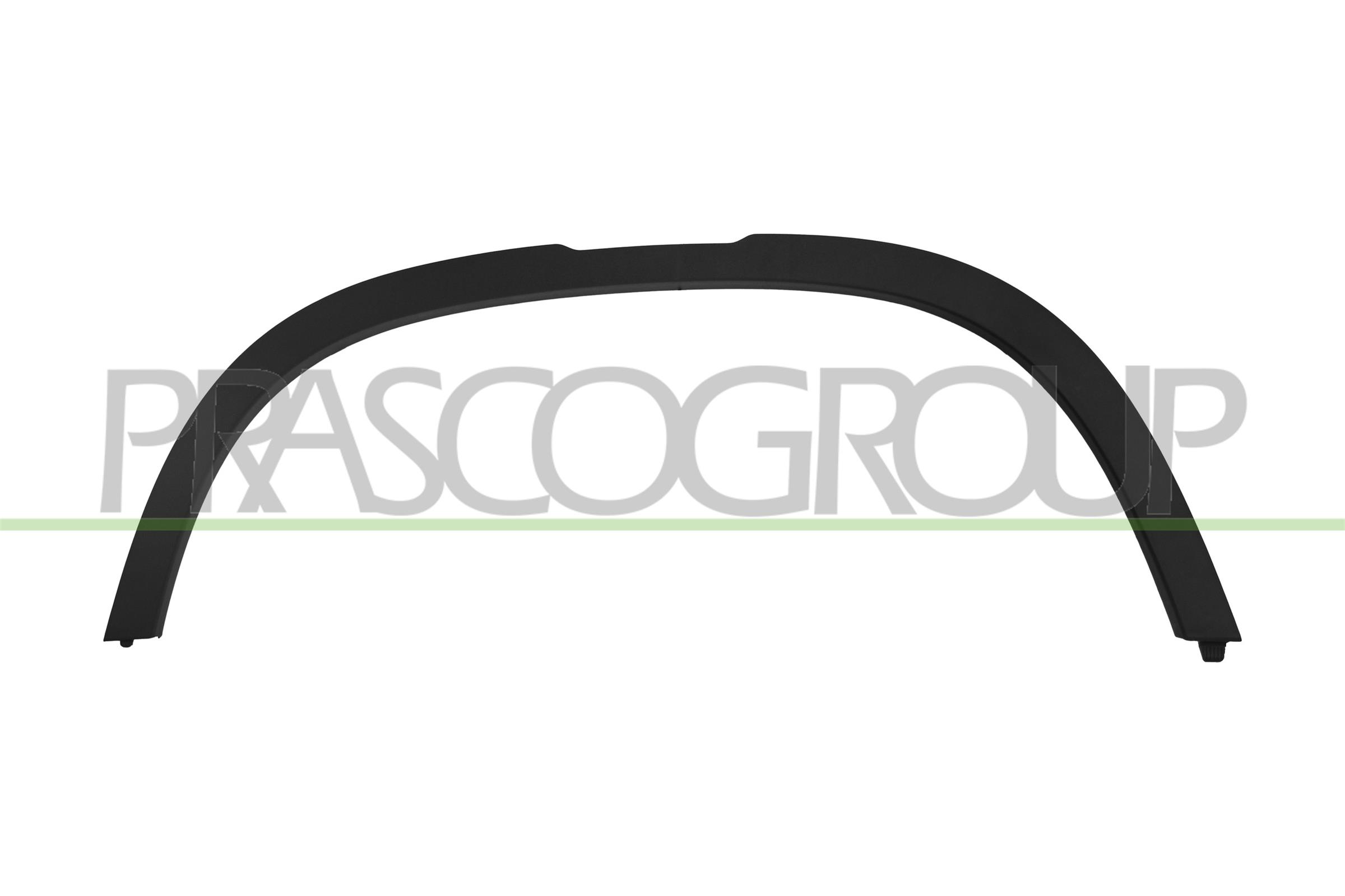 PRASCO PARAFANGHINO ANTERIORE SINISTRO NERO GOFFRATO