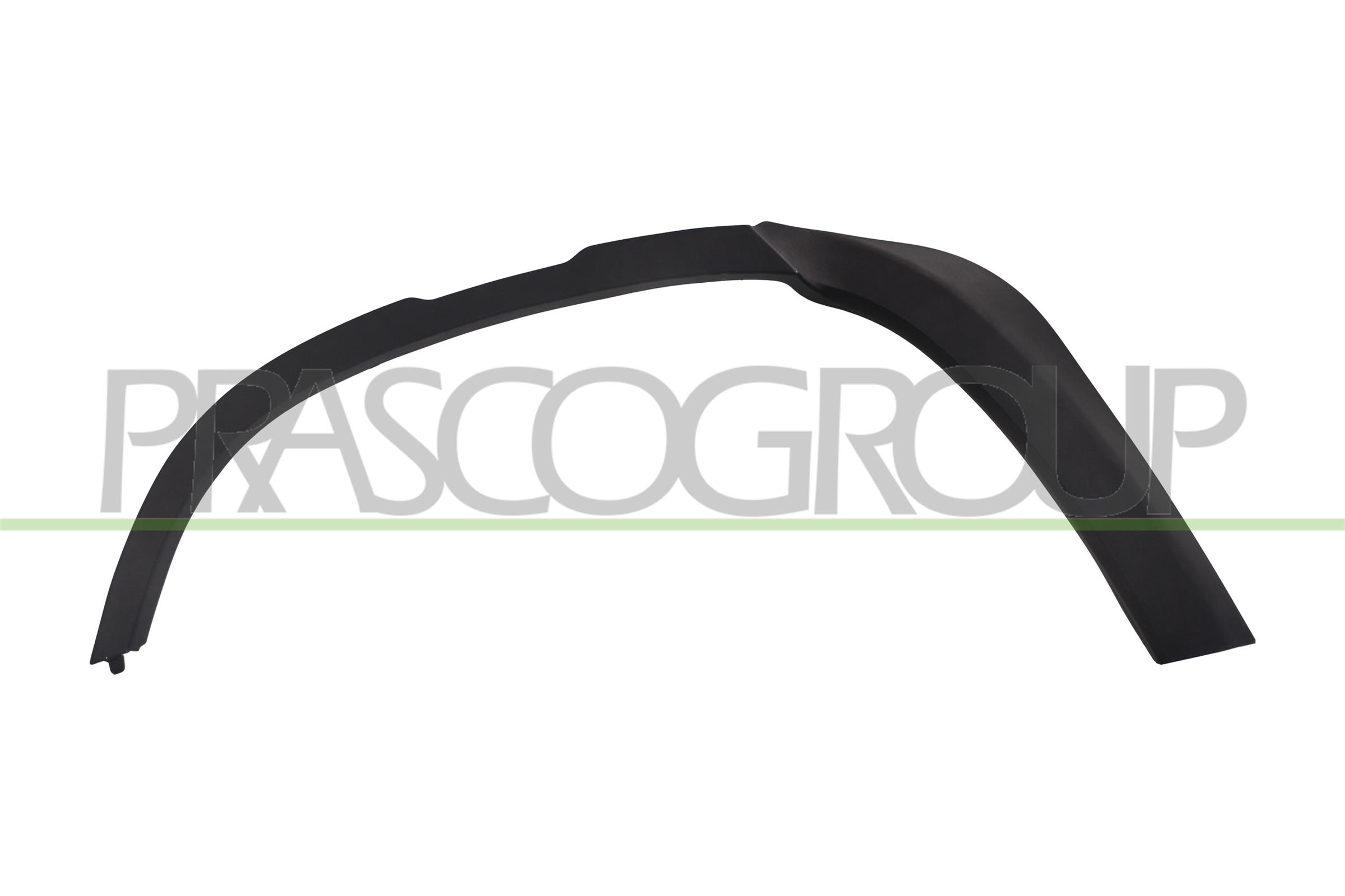 PRASCO PARAFANGHINO POSTERIORE DESTRO NERO GOFFRATO